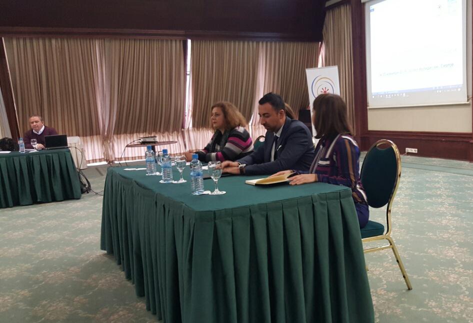 Mr Orhan Usein, Team Leader of the RCC’s Roma Integration 2020 Action Team (in the middle) at the Public Dialogue Forum on Roma Integration in Skopje (Photo: RCC/Aleksandra Bojadjieva)