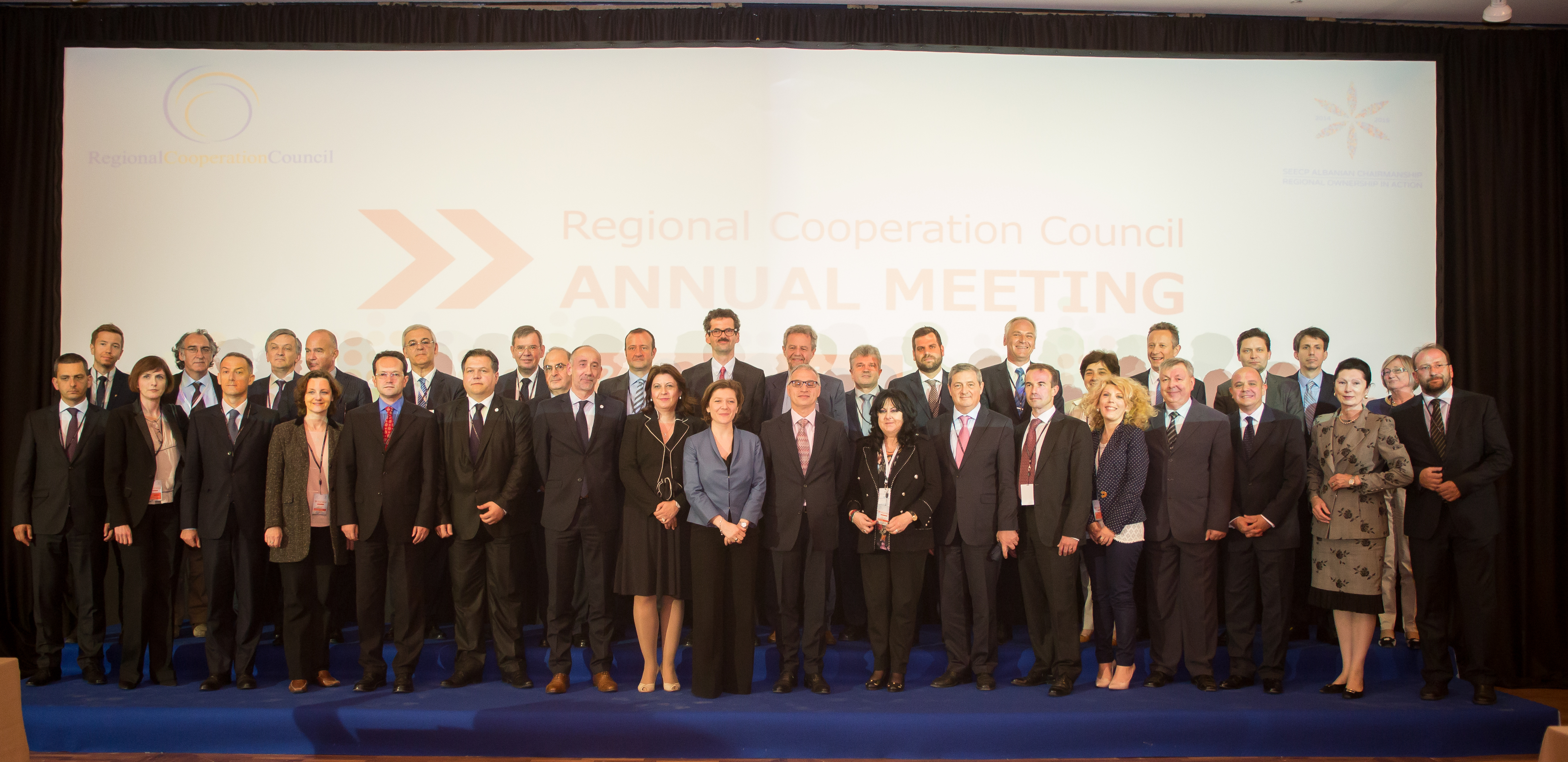 Participants of the RCC Annual Meeting, in Tirana on 22 May 2015. (Photo: Ministry of Foreign Affairs of Albania/Eriona Cami)