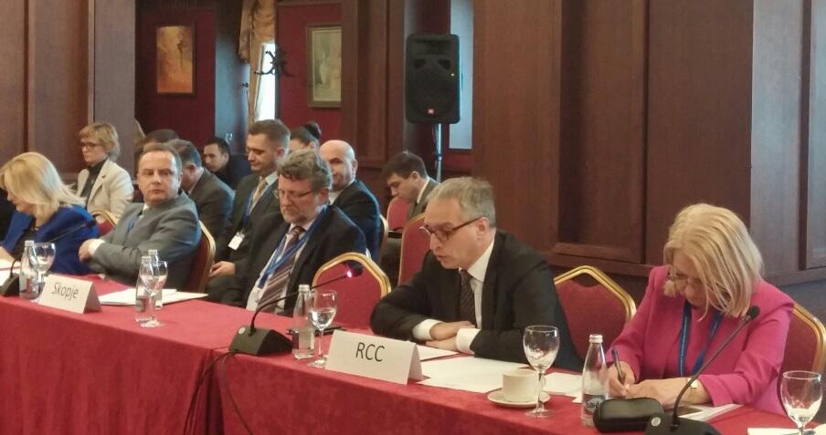 RCC Secretary General, Goran Svilanovic, on migration challenges in SEE at the second Informal Meeting of the Foreign Ministers of the South-East European Cooperation Process (SEECP) in Sofia on 2 February 2016. (Photo: RCC/Dorin Vremis)