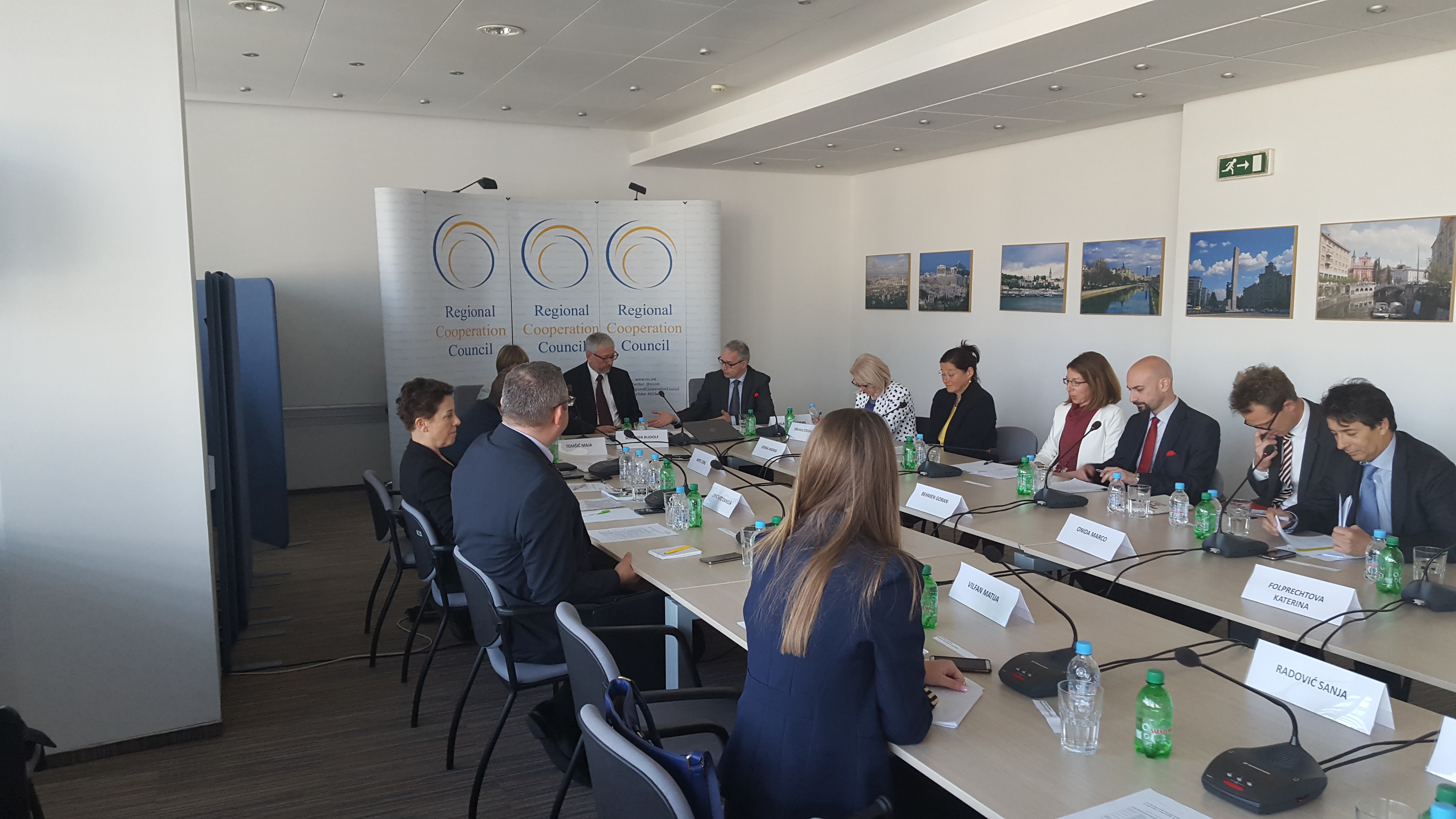 RCC hosted the first part of a two-day meeting of the Steering Group of Priority Area 10 (PA10) of the EU Strategy for the Danube Region (EUSDR), on 14 April 2016 in Sarajevo, BiH. (Photo: RCC/Selma Ahatovic-Lihic)