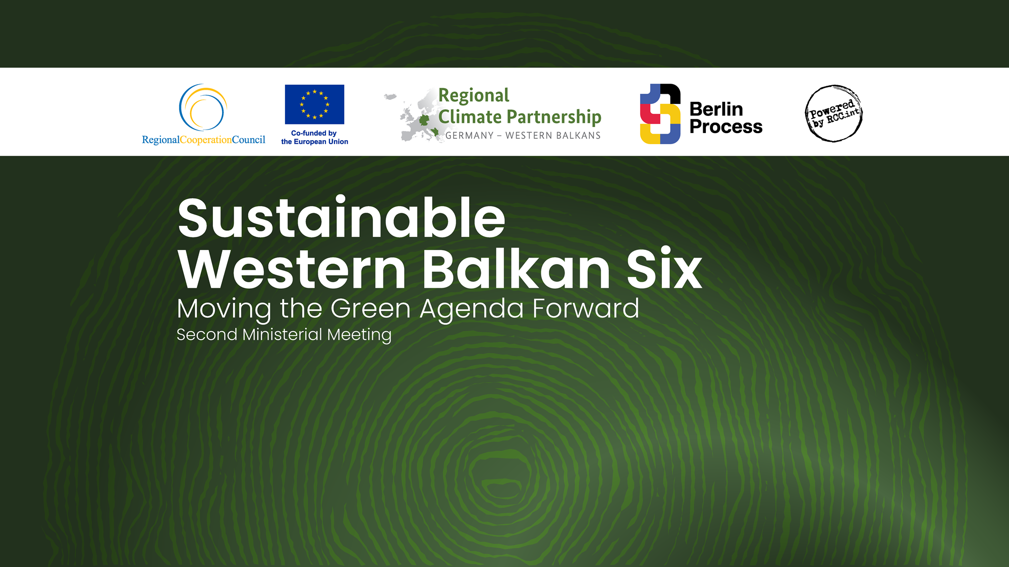 Second Ministerial Meeting on the Green Agenda for the Western Balkans Six taking place in Dubrovnik on 14-15 October 2025 (Design: RCC/Sara Miftari)