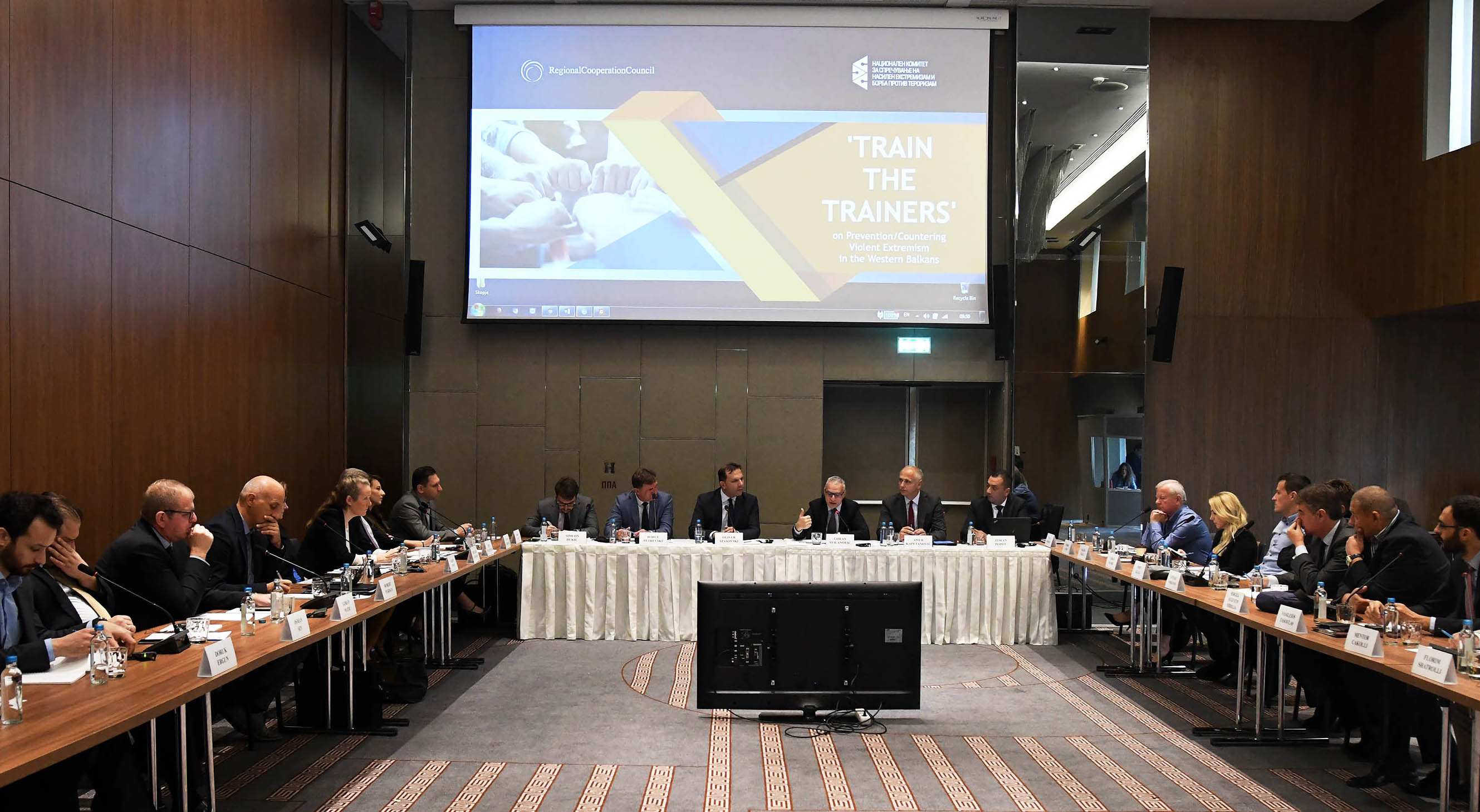 A seminar on prevention and countering of violent extremism (P/CVE) in the Western Balkans (WB) gathered security practitioners from the region and distinguished regional and international lecturers, on 3 October 2018 in Skopje. (Photo: RCC/Robert Atanasovski)