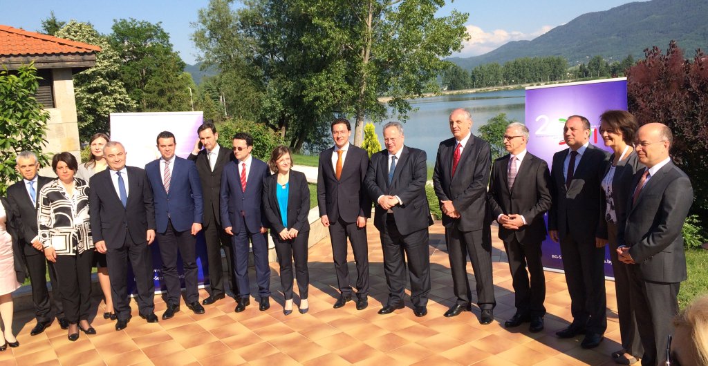 The foreign ministers of the South-East European Cooperation Process (SEECP) endorsed the Annual Report of the Regional Cooperation Council (RCC) 2015-2016 and the new three-year Strategy and Work Programme (SWP) of the RCC today in Pravets (Bulgaria). (Photo: EC/Kjartan Bronsson) 