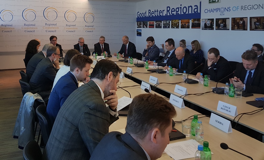 34th Meeting of the RCC Board, held on 15 March 2018 in Sarajevo. (Photo: RCC/Ratka Babic)