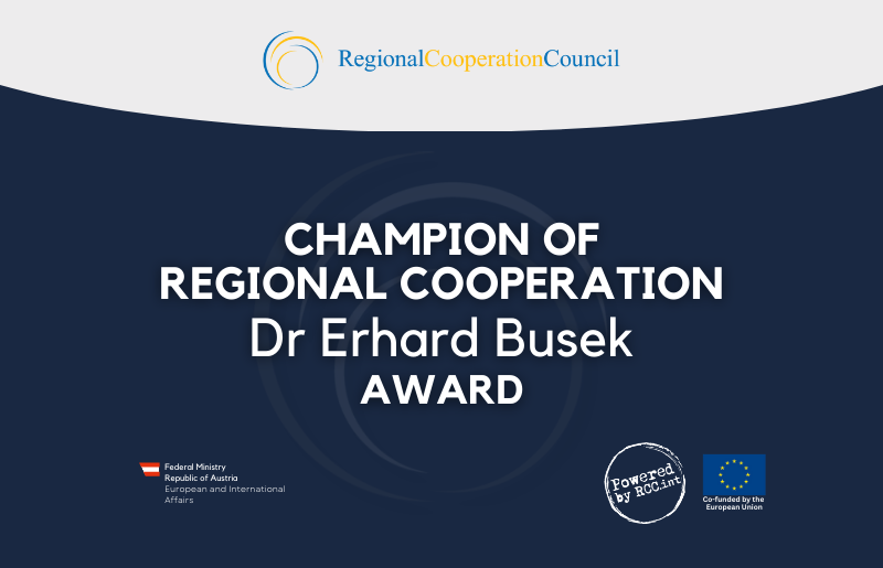Champion of Regional Cooperation Dr Erhard Busek Award