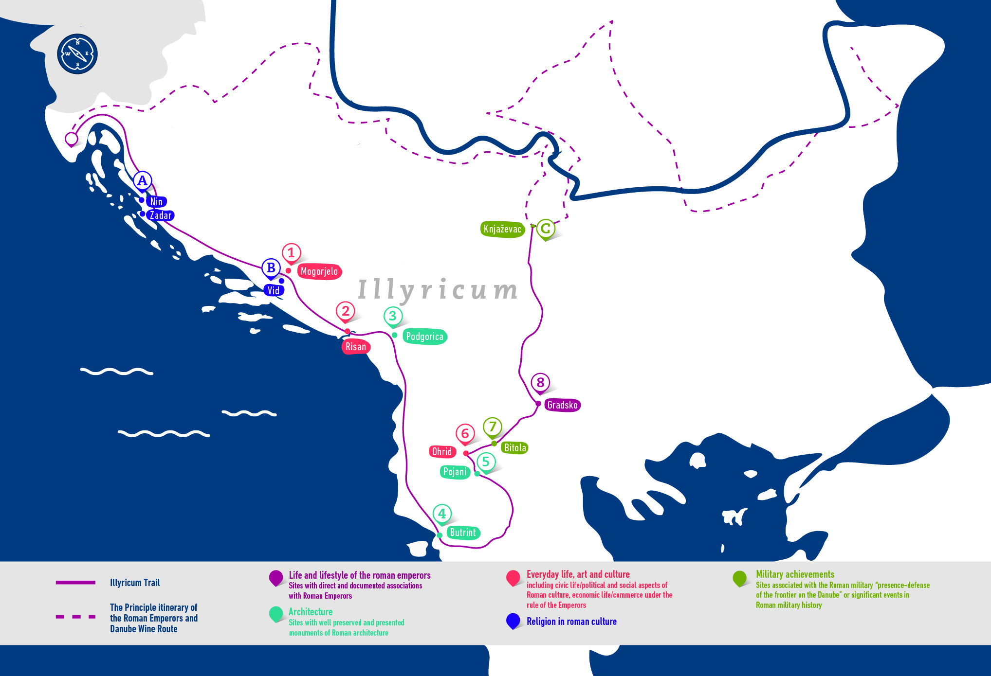 PROMO FLYER: Roman Emperors and Danube Wine Route’s Illyricum Trail