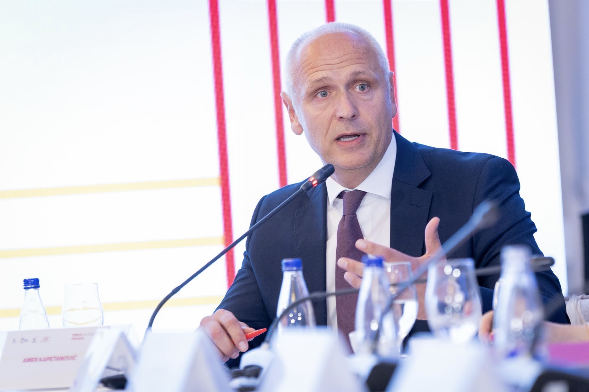 
RCC Secretary General Amer Kapetanovic at the Berlin Process Economy Ministers’ Meeting on 30 September 2026 (Photo: Danilo Papic/RCC)