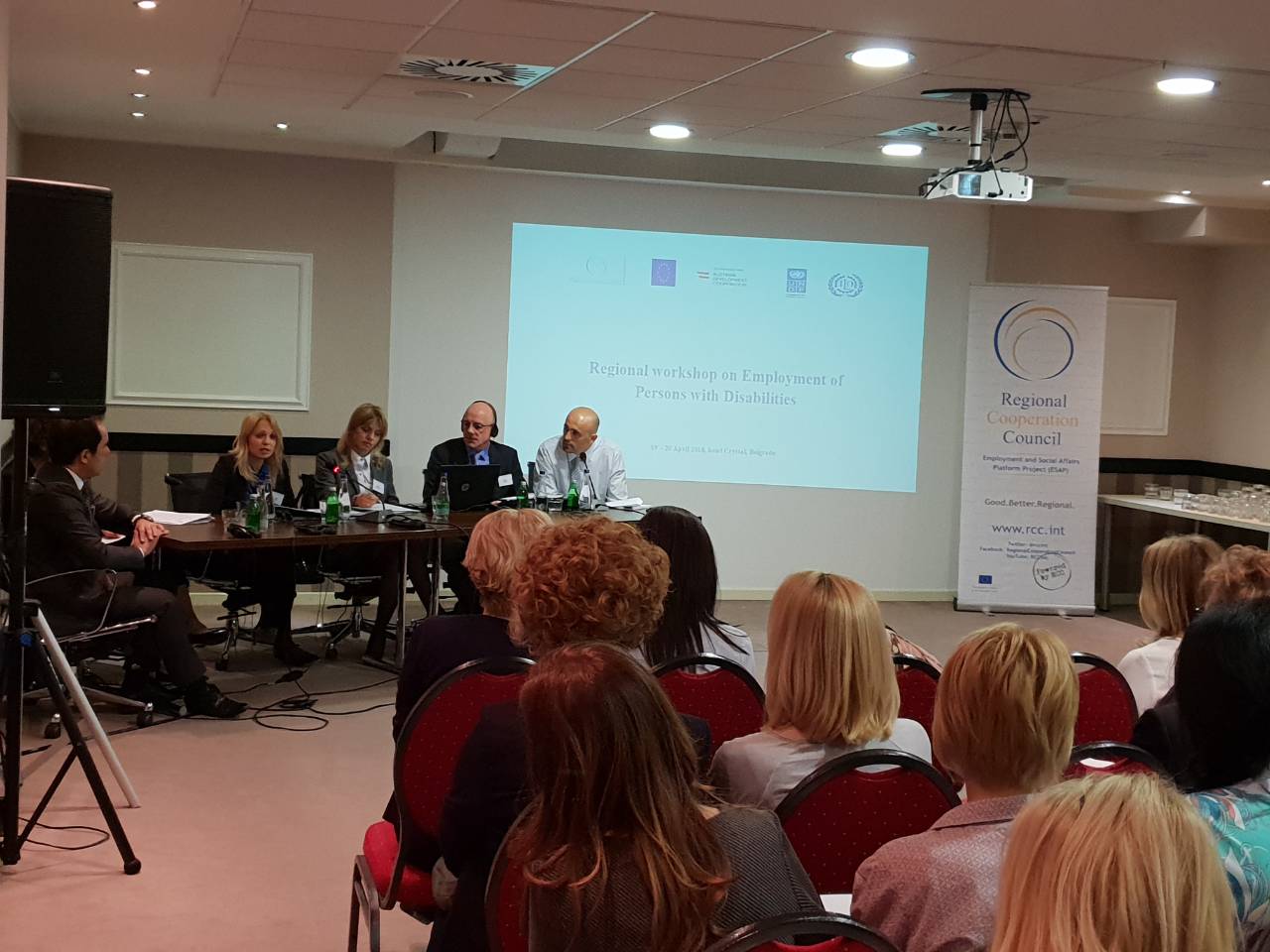 Regional Workshop on Employment of Persons with Disabilities (PWD) in the Western Balkans (WB), in Belgrade on 19-20 April 2018 (Photo: RCC/Sanda Topic)