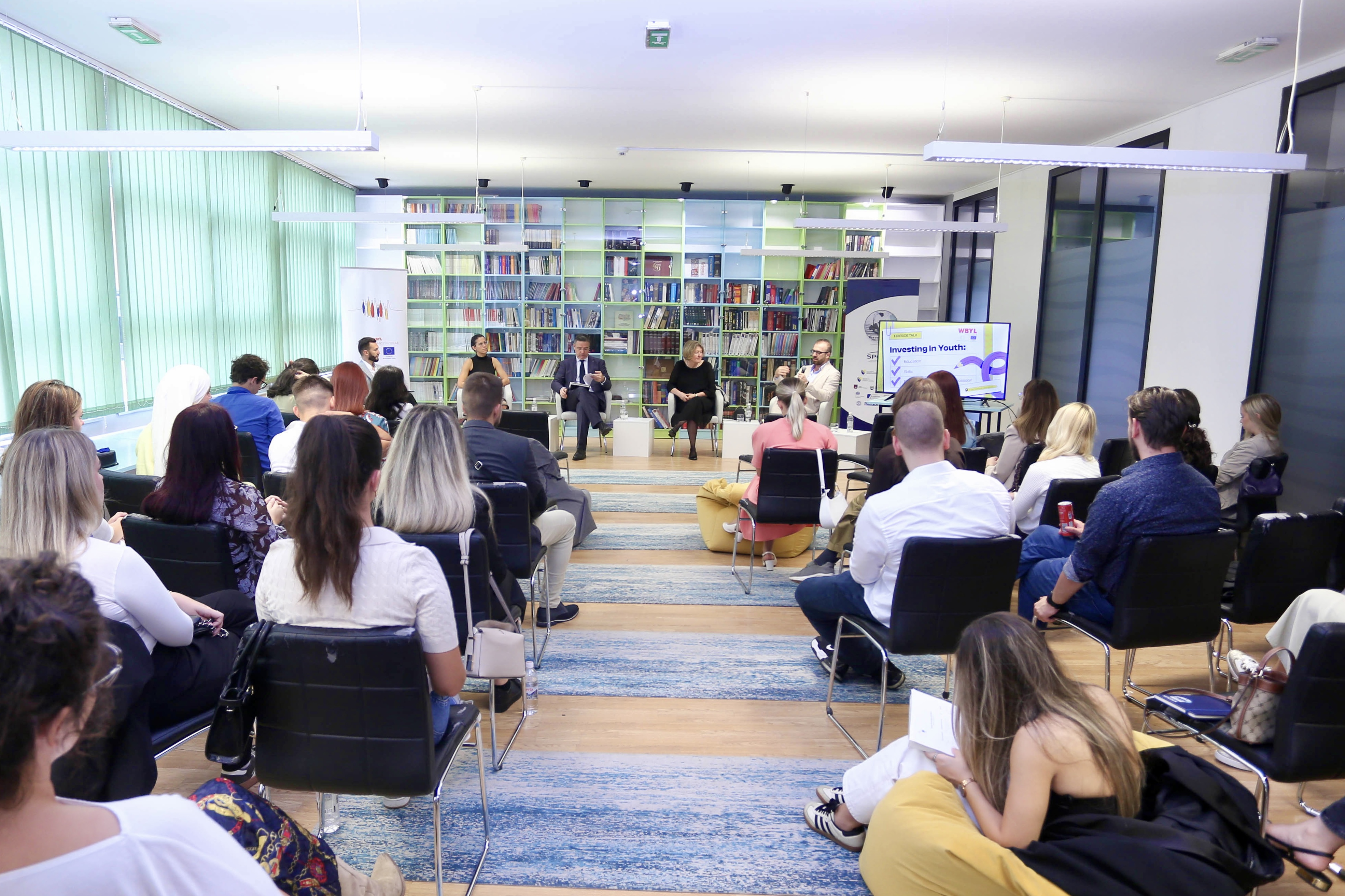 7th Fireside Talk Focuses on Education and Regional Cooperation organised by the EU-funded, RCC-implemented Western Balkans Youth Lab 2 project in Sarajevo on 11 September 2026 (Photo: RCC/Jasmin Sakovic)
