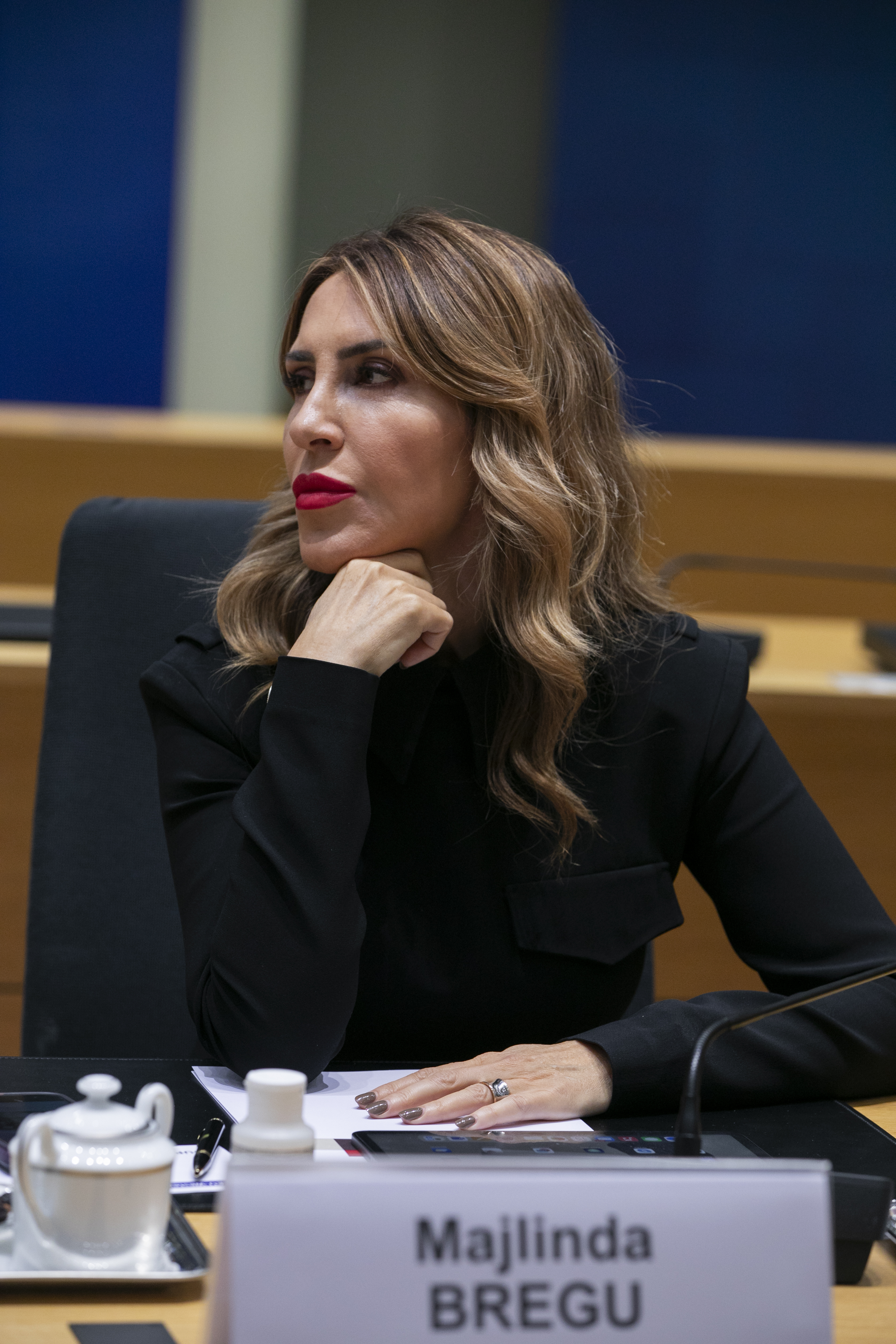 RCC Secretary General Majlinda Bregu at the EU-WB Summit, in Brussels on 13 December 2023 (Photo: RCC/Laure Geerts)