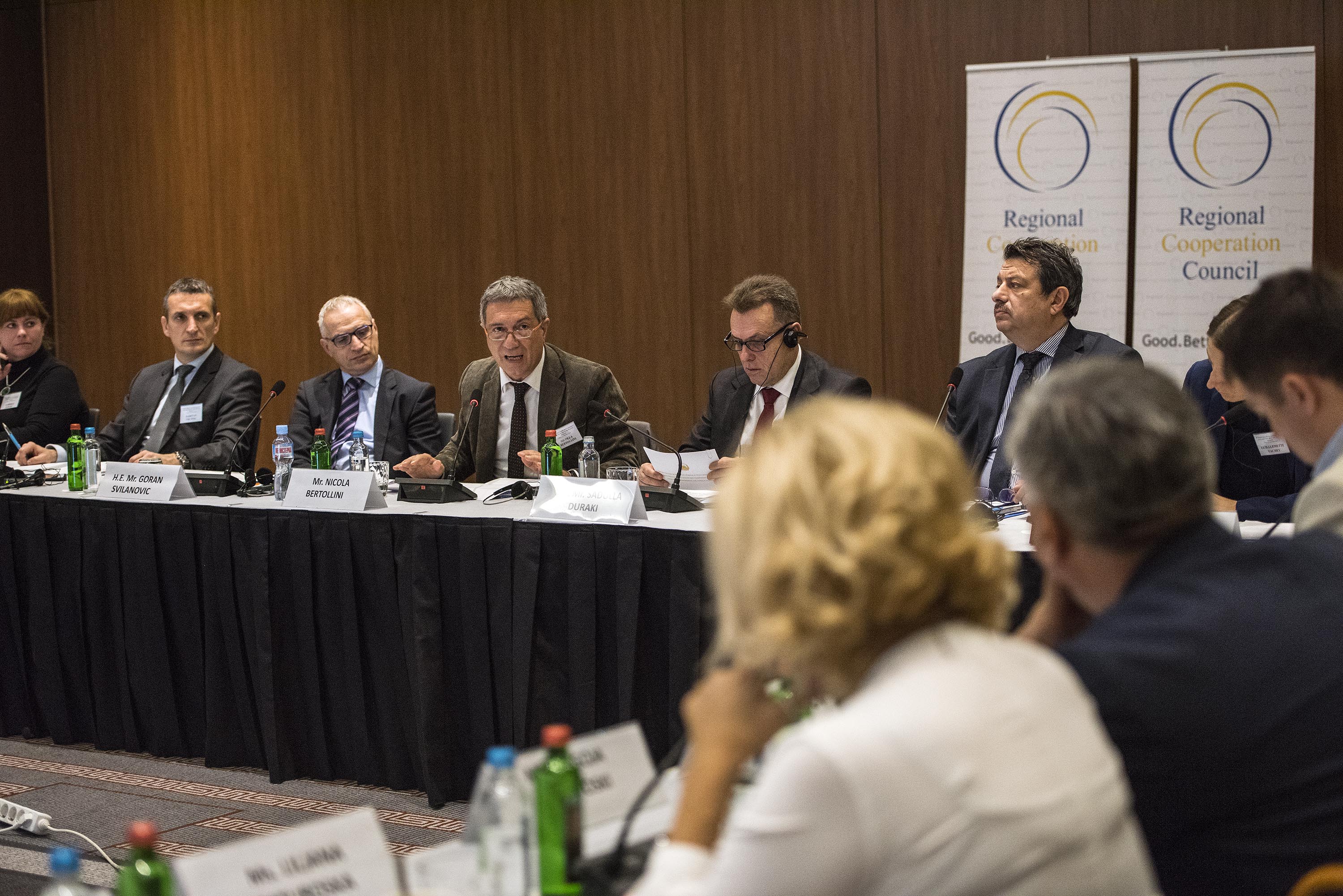 Participants of the 3rd Ministerial Panel on Environment and Climate Action in the Western Balkans,  on 21 November 2018 in Skopje (Photo: RCC/Robert Atanasovski) 