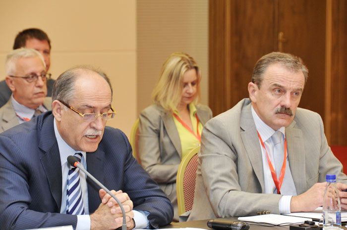 RCC Secretary General , Hido Biscevic (right), and Montenegrin Minister of Foreign Affairs and European Integration , Milan Rocen, at the opening of the third RCC Annual Meeting, on 28 June 2011, in Becici, Montenegro. (Photo: Courtesy of Montenegrin Government)
