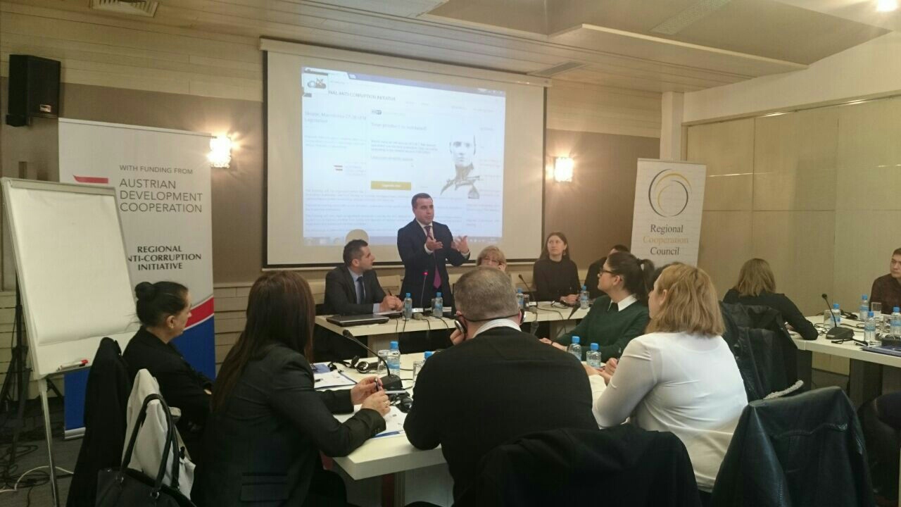 RCC, RAI and State Commission for Prevention of Corruption, co-organized the training on corruption proofing of legislation on 27-28 of March 2017 in Skopje.. (Photo: RAI Secretariat)