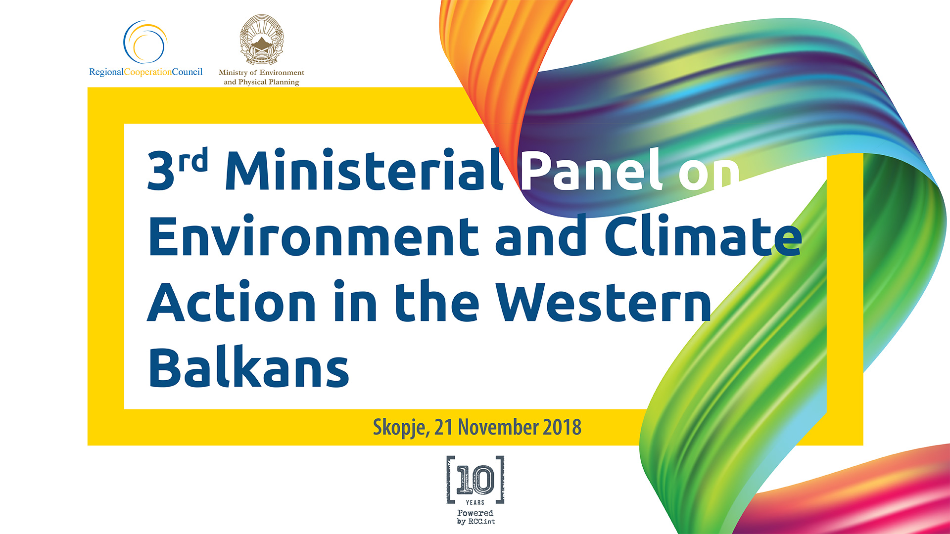 Skopje to host 3rd Ministerial Panel on Environment and Climate Action in the Western Balkans on 21 November 2018 (Illustration: RCC/Sejla Dizdarevic)