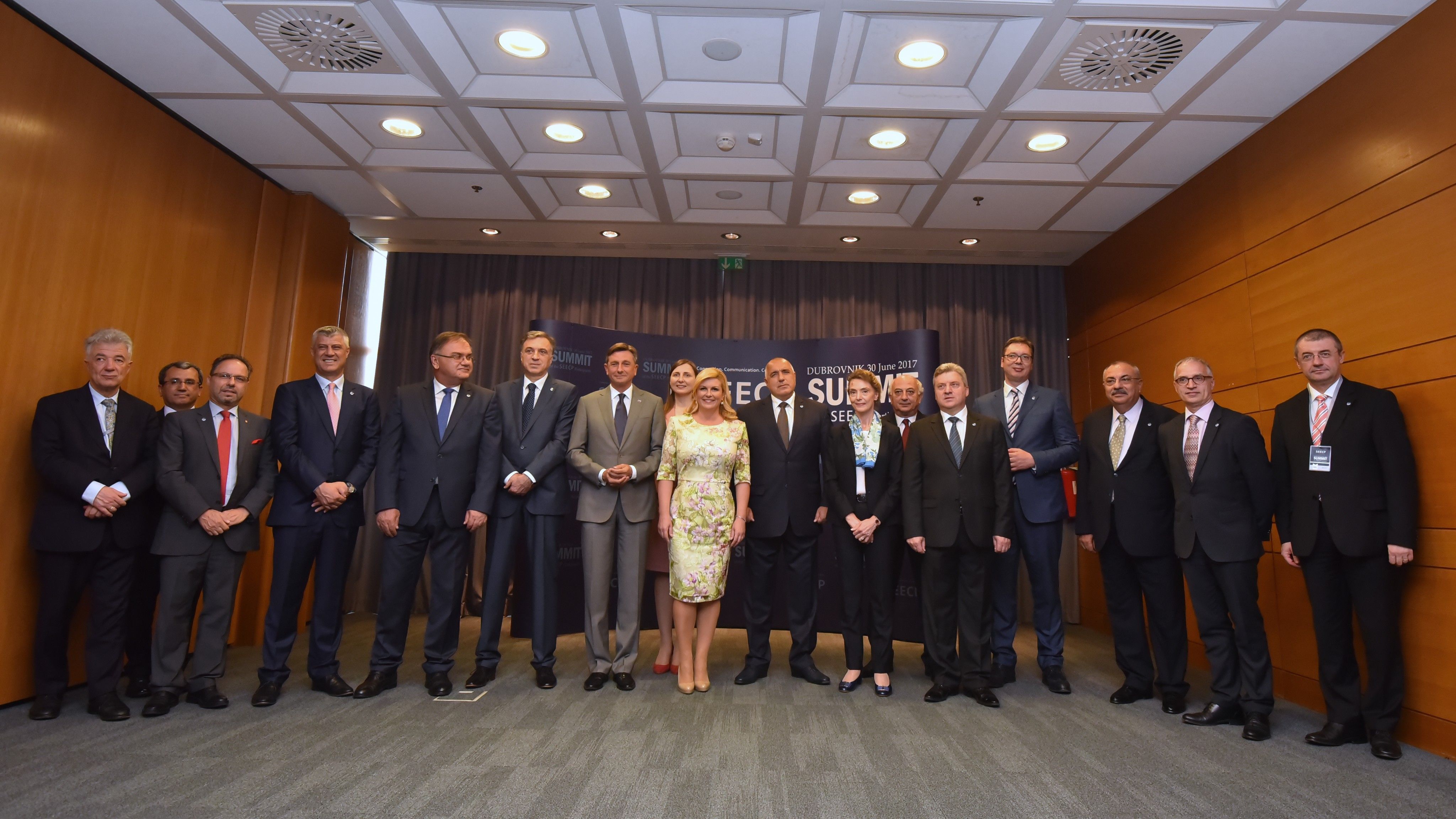 RCC Secretary General, Goran Svilanovic (second right) at the SEECP Summit of Heads of State and Government, held in Dubrovnik, Croatia, on 30 June 2017. (Photo: Office of the President of the Republic of Croatia)