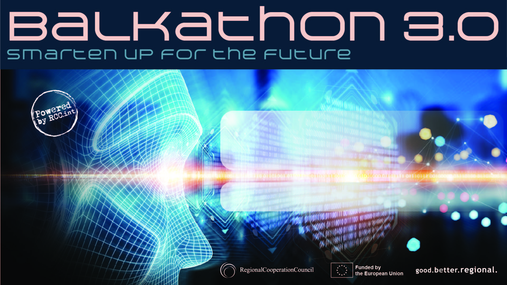 Regional Cooperation Council (RCC) launched an online competition for the best digital ideas and solutions from the Western Balkans - Balkathon 3.0 (Design: RCC/Samir Dedic)