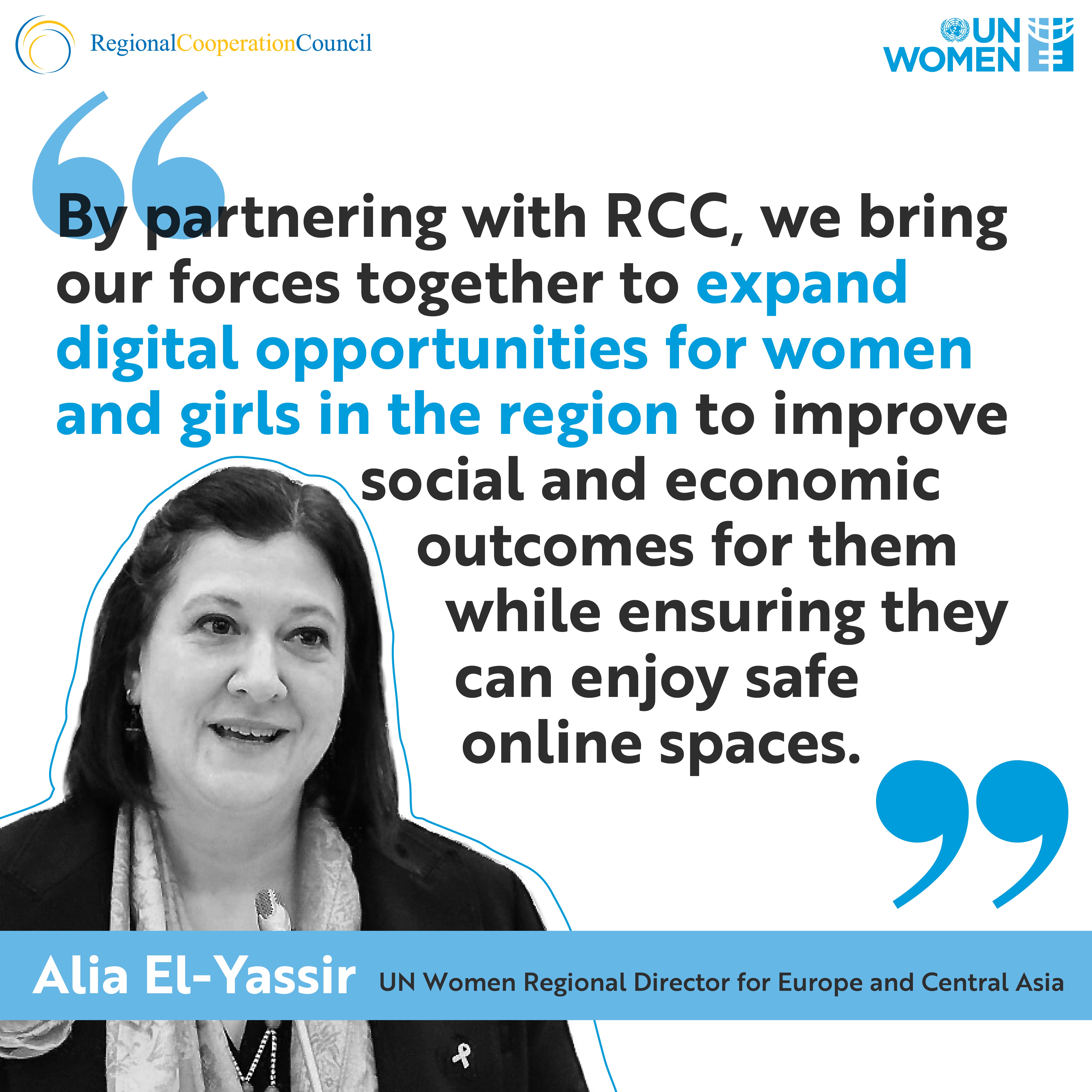 UN Women Regional Director for Europe and Central Asia, Alia El-Yassir (Visual: UN Women)