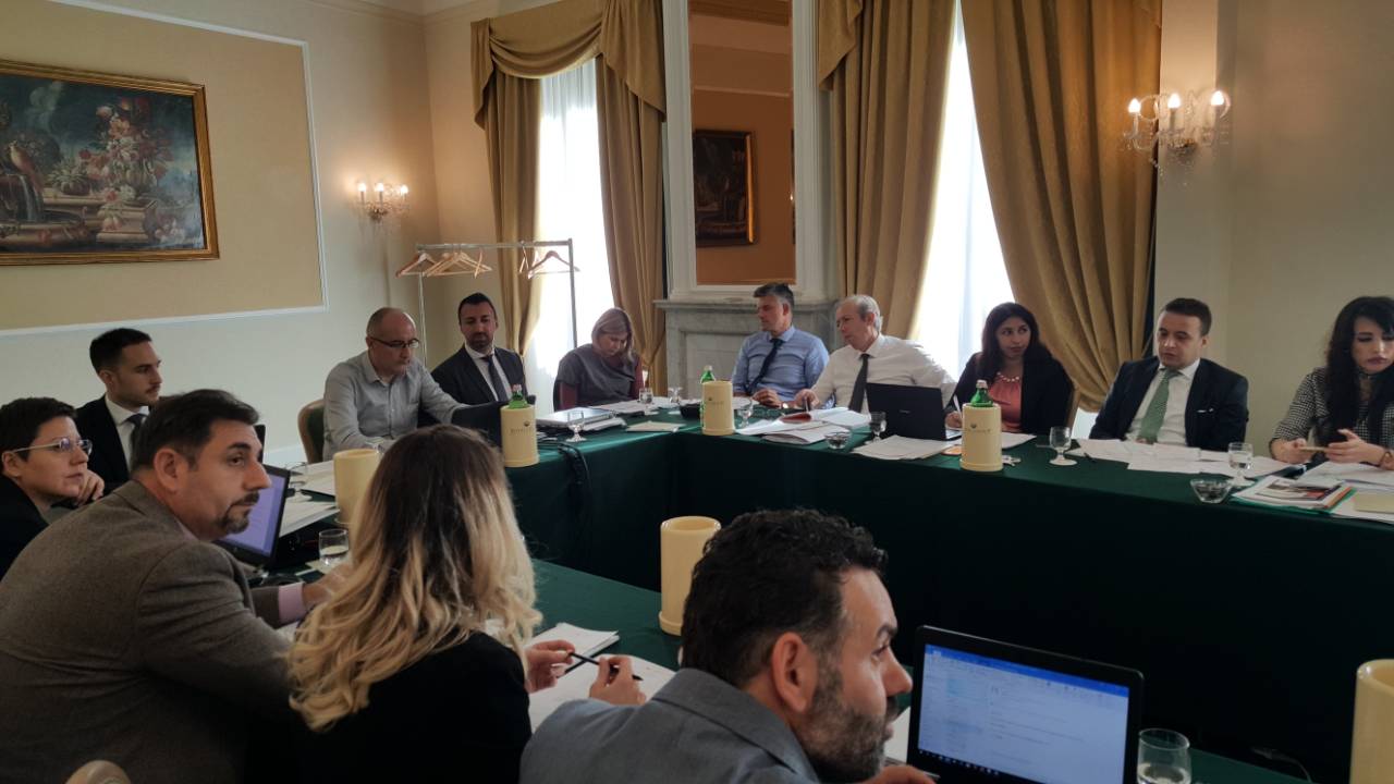 Participants of the 3rd Meeting of the Working Group for Developing Regional Standards for Roma Responsible Budgeting, on 8 November 2018 in Rome, Italy (Photo: RCC/Rada Krstanovic)