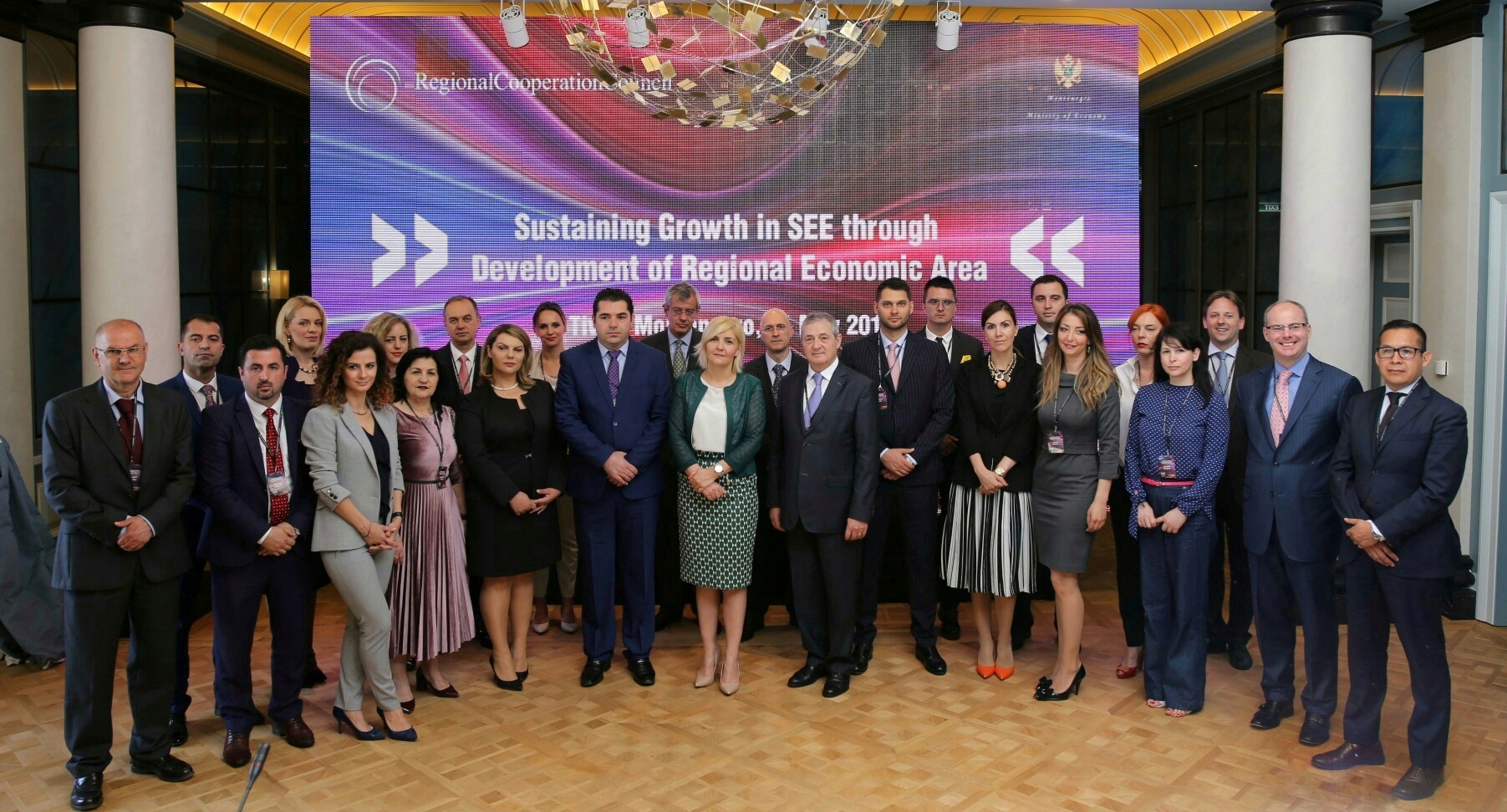 Participants of the SEEIC ministerial meeting held on 11 May 2018 in Tivat, Montenegro. (Photo: RCC/Radonja Srdanovic)