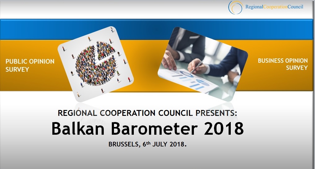 Presentation on Balkan Barometer 2018 findings by Vladimir Gligorov