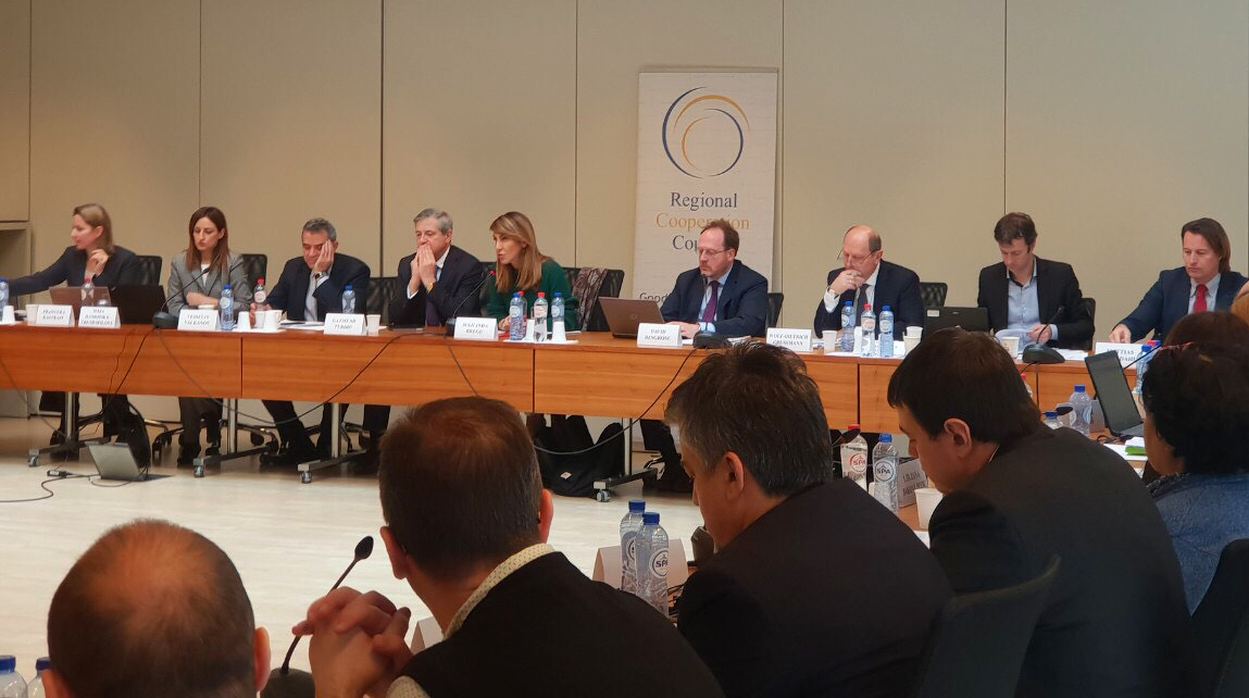 Participants of the second round of negotiations on the new Regional Roaming Agreement for the Western Balkans, organized by the RCC on 24 January 2019 in Brussels. (Photo: RCC/Ivana Petricevic)