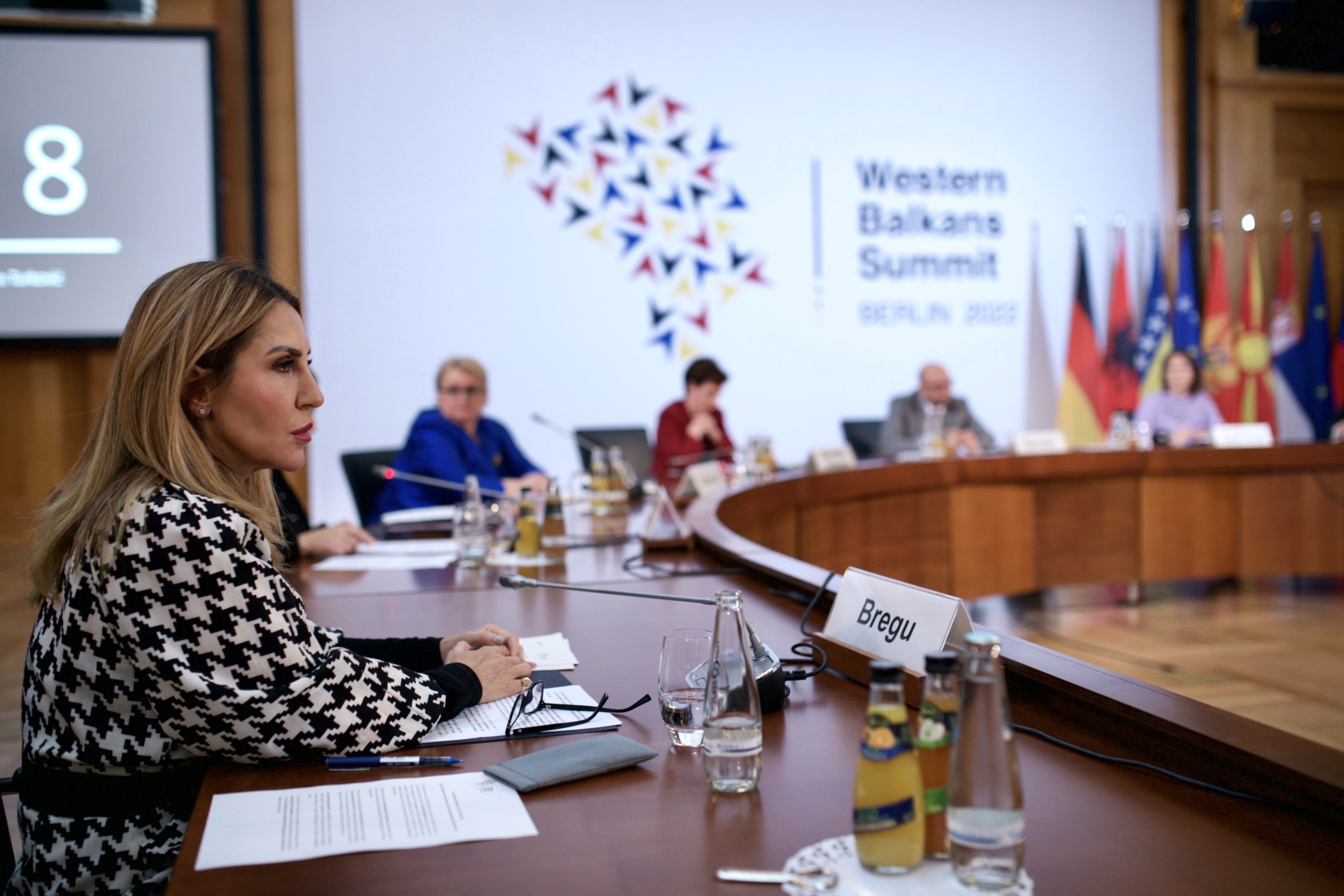 RCC Secretary General Majlinda Bregu at the WB-EU ministerial meeting, organised within the Berlin Process by the German Government in Berlin on 21 October 2022 