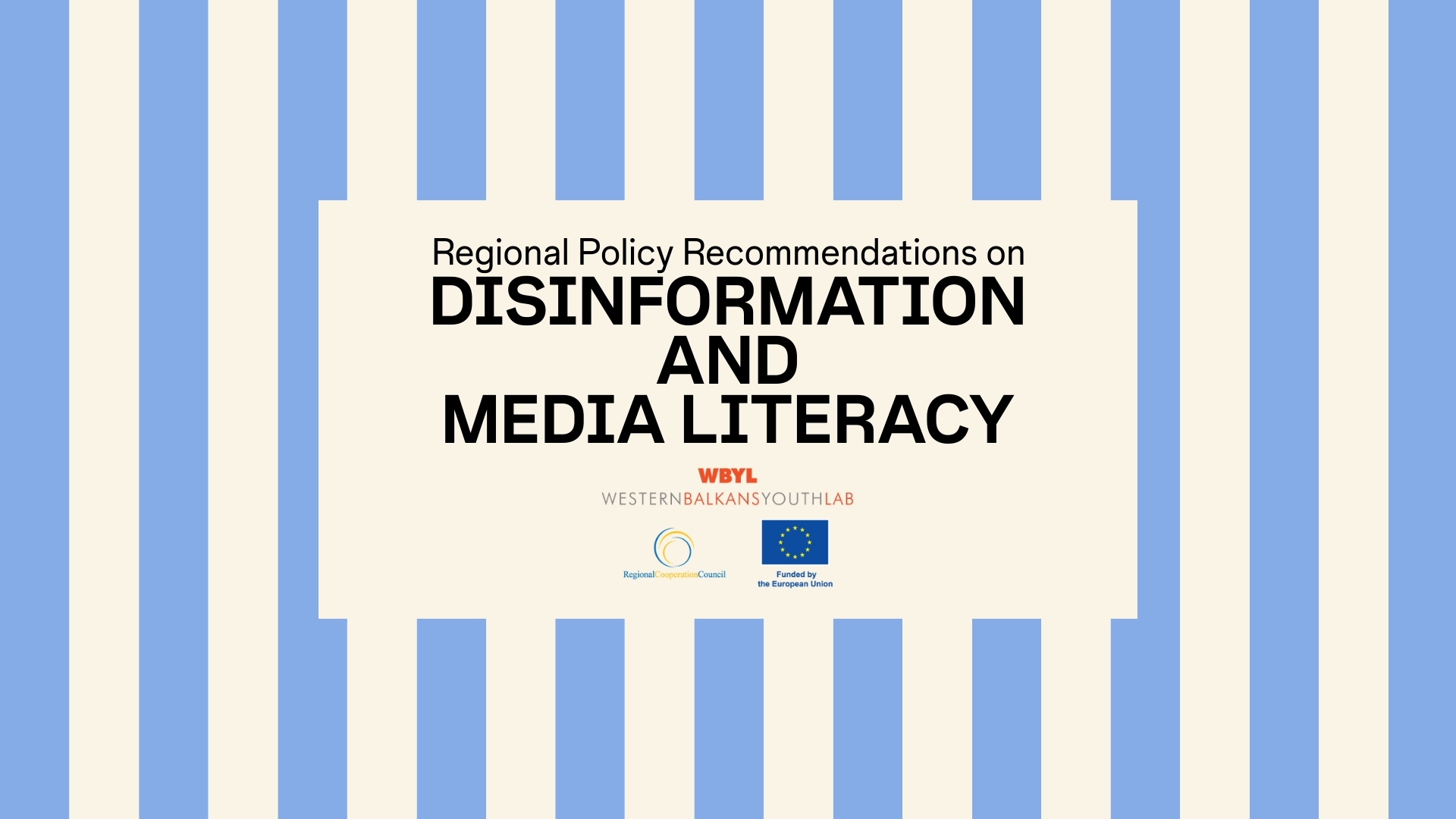 Regional Policy Recommendations created by the Regional Pool of Experts at the Kick-Off Event Of The Youth Policy Lab on Disinformation And Media Literacy
