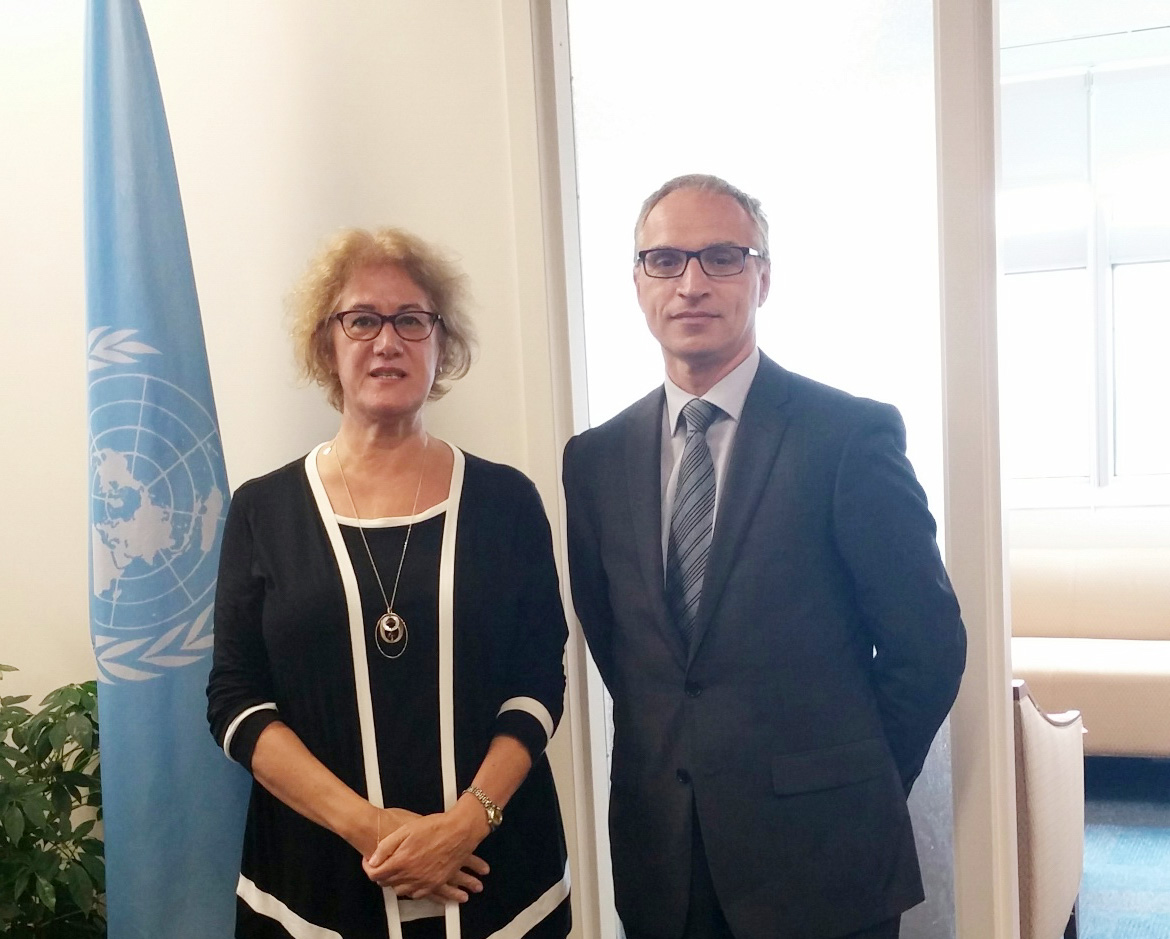 RCC Secretary General, Goran Svilanovic (right) meets Ms. Cihan Sultanoğlu, Assistant Administrator and Director of the Regional Bureau for Europe and the Commonwealth of Independent States of the UNDP, on 30 September 2015 in New York, USA. (Photo: RCC/Natasa Mitrovic). 