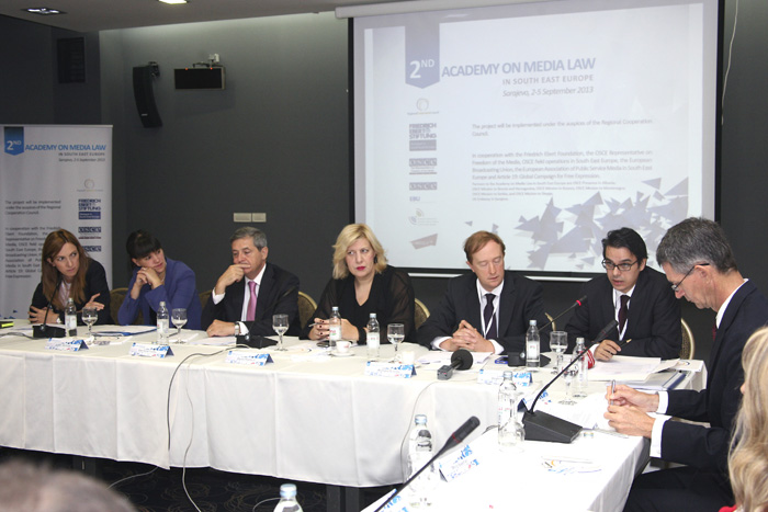 2nd RCC’s Academy on Media Law took place on 3-5 September 2013 in Sarajevo, BiH. (Photo RCC/Zoran Kanlic)