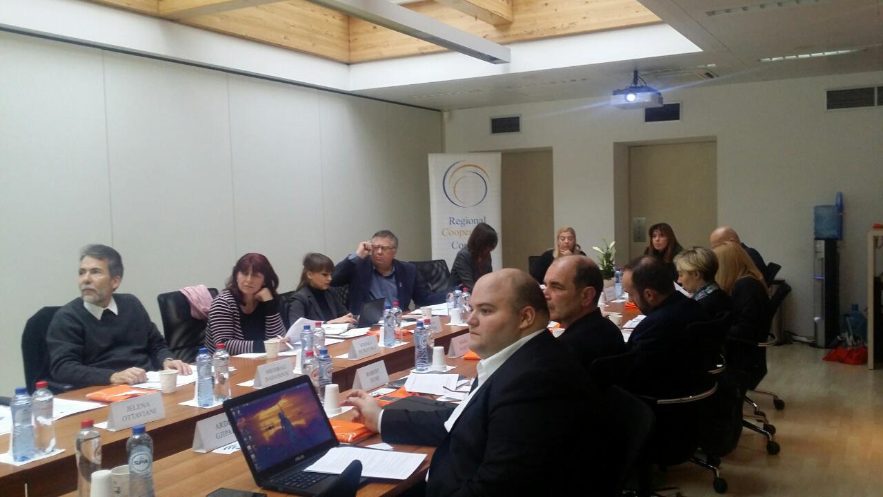 RCC and representatives of participating economies from the Western Balkans at the meeting of the Working Group on Open Science (WGOS) in Brussels, 9 November 2016 (Photo: RCC)