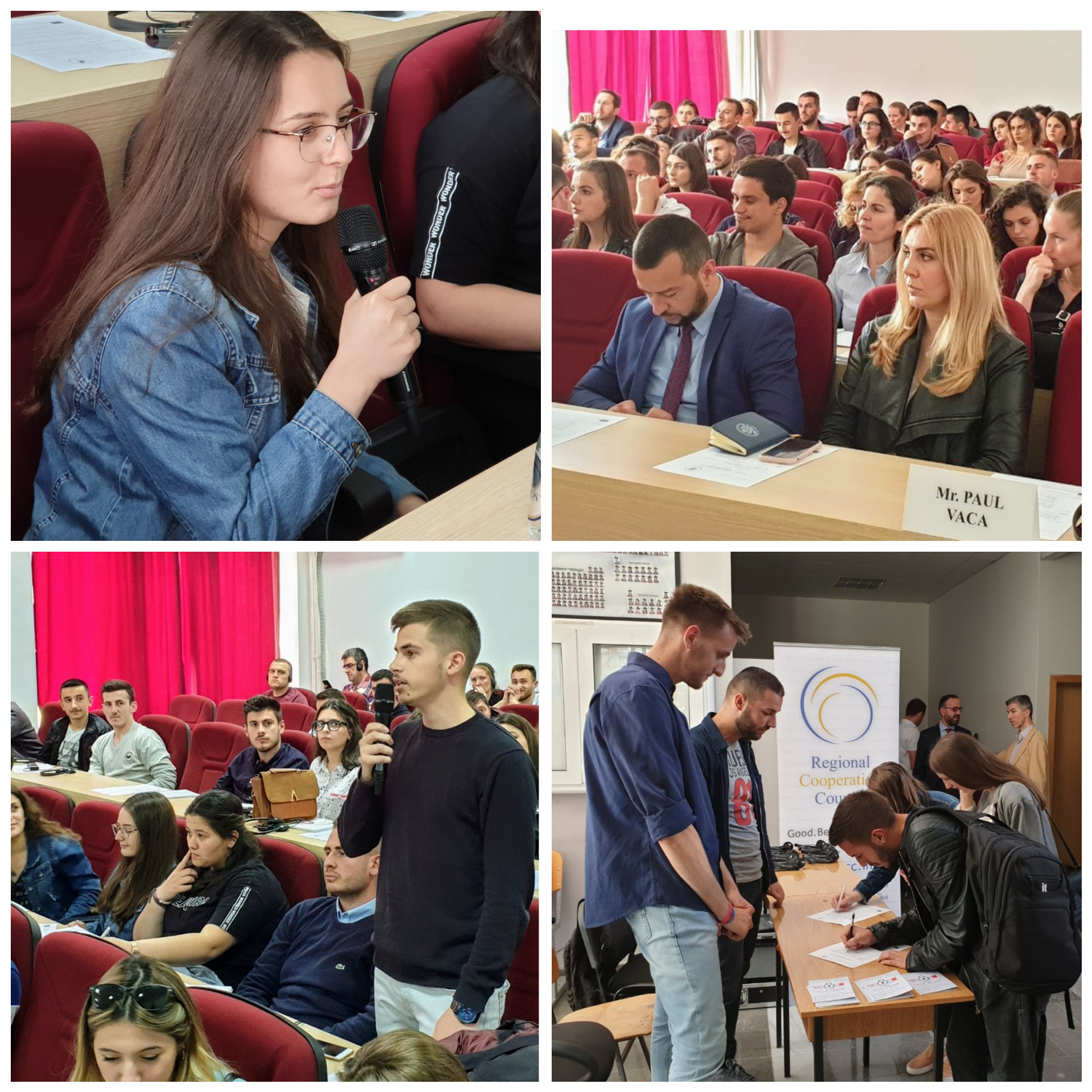 Students engaging in discussion on early signs of radicalisation among youth and how to prevent it at the workshop organized in Pristina on 22 May 2019 (Photo: RCC/Natasa Mitrovic)