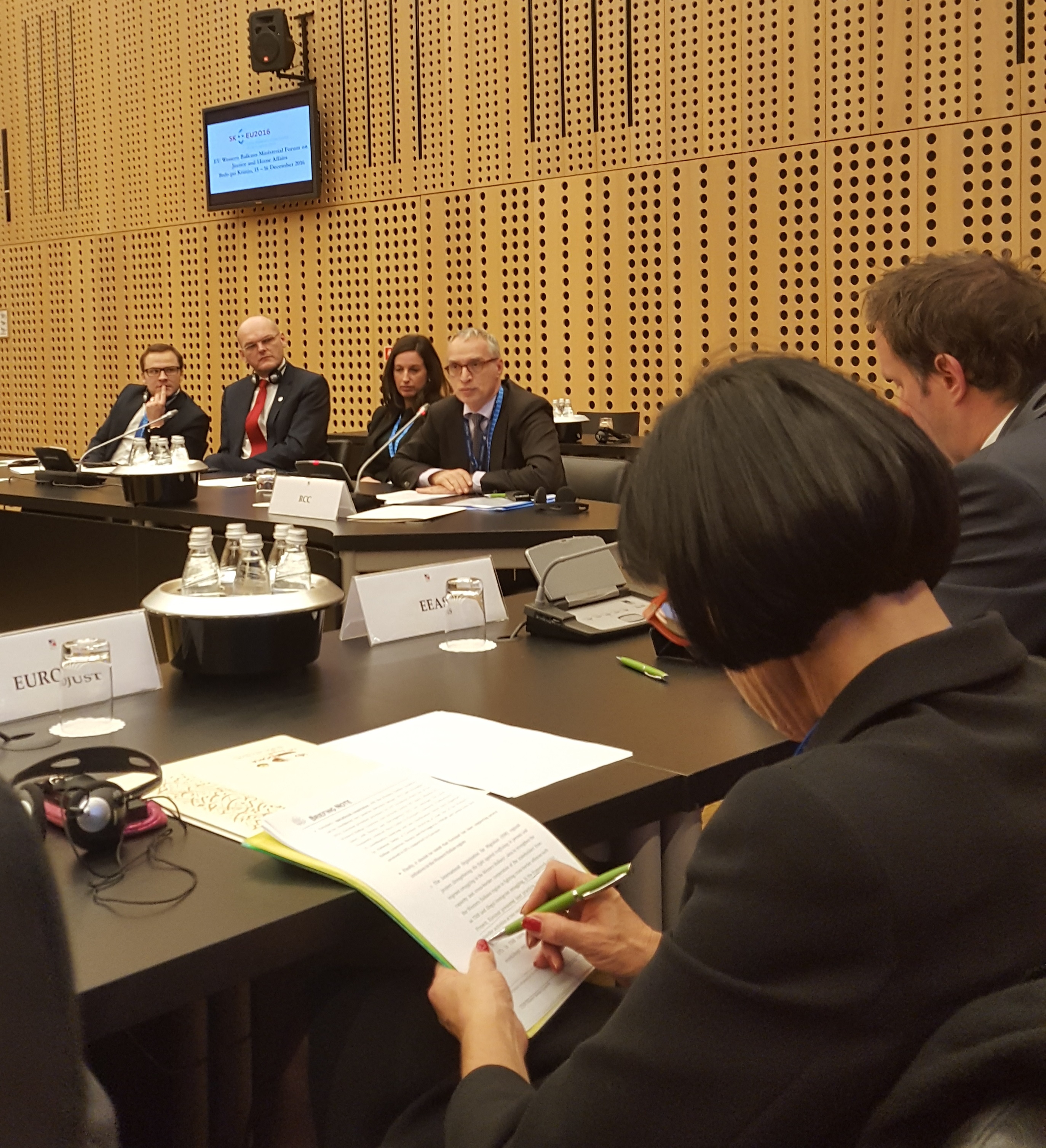 RCC Secretary General Goran Svilanovic addressing EU-Western Balkans Ministerial Forum on Justice and Home Affairs (Photo: RCC/Ivana Goranic)