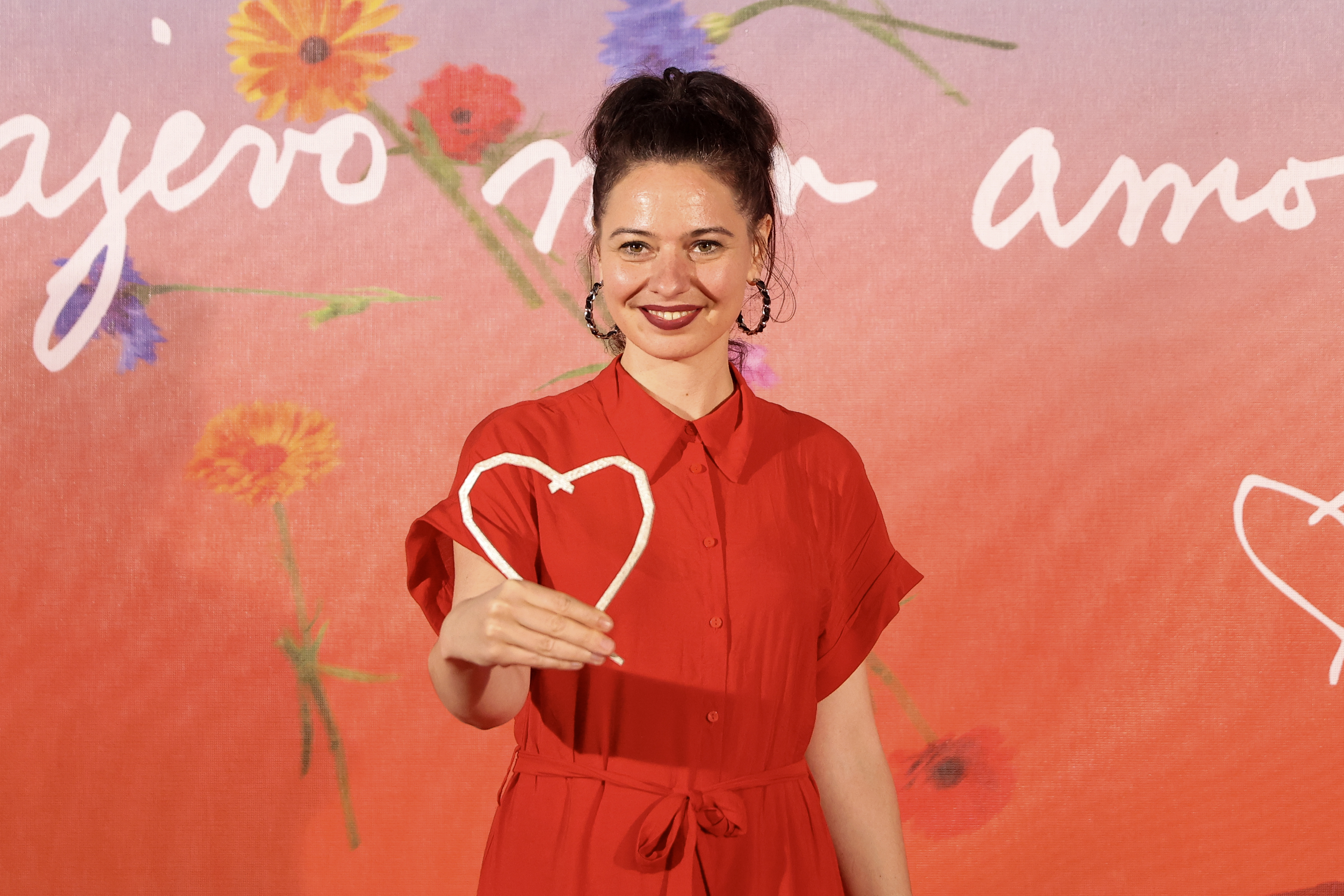 Anna Gyimesi, young Hungarian director, wins Heart of Sarajevo for the Best Student Film with a movie Falling, at the 29th Sarajevo Film Festival, Sarajevo, 18 August 2023 (Photo: Armin Durgut/RCC)