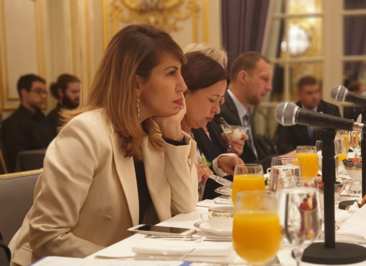 Secretary General of the Regional Cooperation Council (RCC), Majlinda Bregu, at the informal ministerial meeting of the South-East European Cooperation Process (SEECP), held in New York on 25 September 2019 (Photo: RCC/Elda Kalaja)