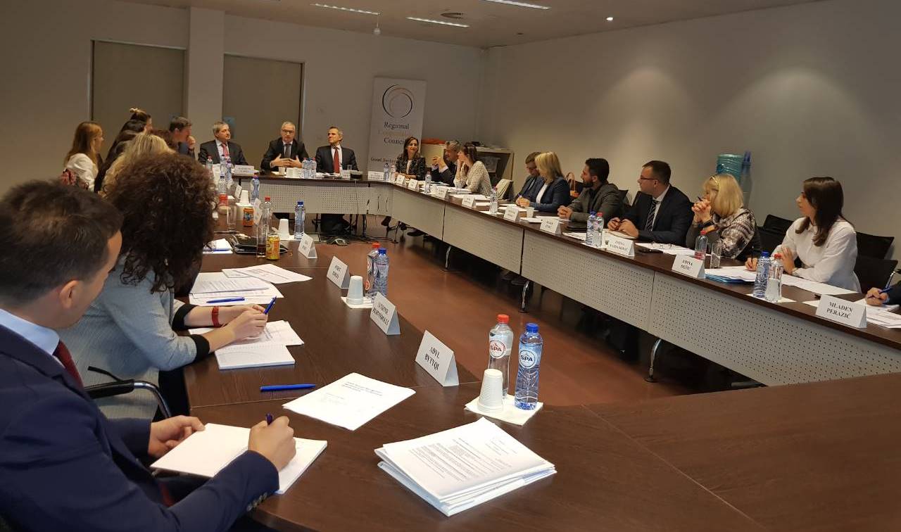 Participants of the 1st Meeting of the Lead Negotiators on Mutual Recognition of Professional Qualifications, in Brussels on 8 October 2018 (Photo: RCC/Nadja Greku)