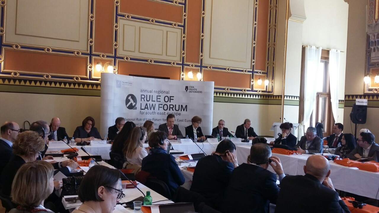 The Third Regional Rule of Law Forum for South East Europe takes place on 18 March 2016, in Sarajevo, BiH. (Photo: RCC/Nenad Sebek)