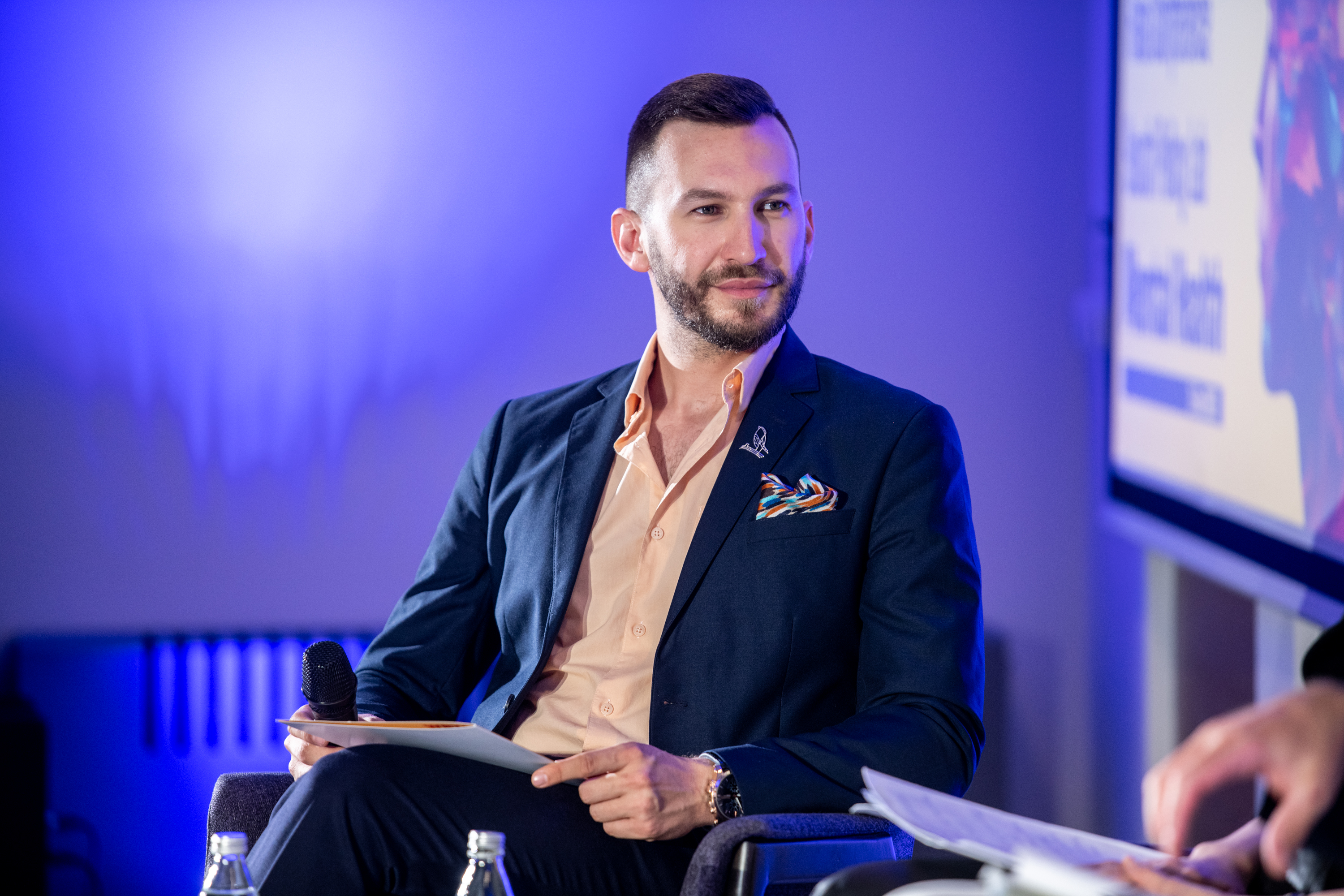 Team Leader of RCC's Western Balkans Youth Lab (WBYL) Ognjen Markovic at Final Conference of Youth Policy Lab on Youth Mental Health in Belgrade on 21 June 2023 (Photo: RCC/Nemanja Brankovic)