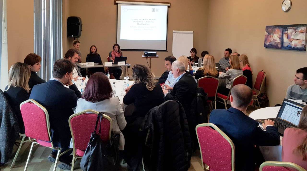 Workshop on Automatic Recognition of Academic Qualifications in Western Balkans, Podgorica, 27 March 2018 (Photo: RCC/Elvira Ademovic)