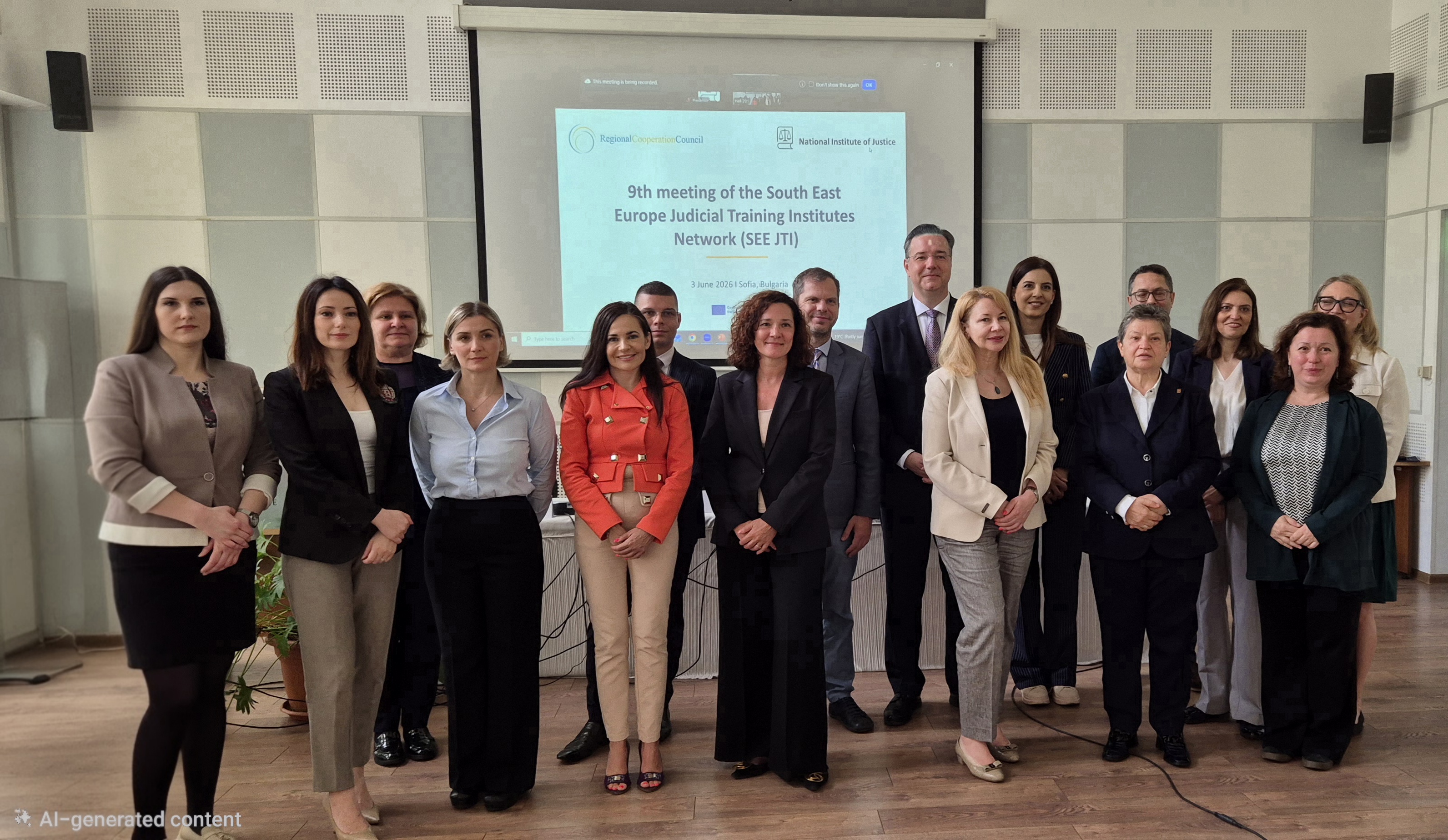 9th meeting of the South East Europe Judicial Training Institutes Network: Digital Justice and AI in South East Europe in Sofia on 3 June 2026 (Photo: RCC/Natasa Mitrovic)