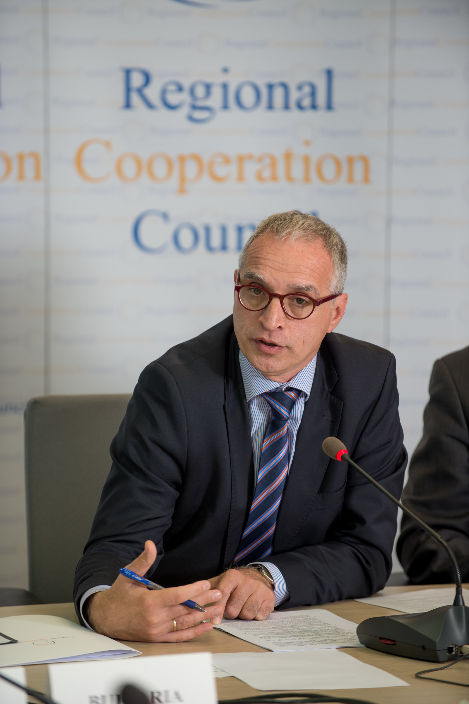 RCC Secretary General, Goran Svilanovic, addressing the RCC Board on 15 October 2015 in Sarajevo (Photo: Amer Kapetanovic)