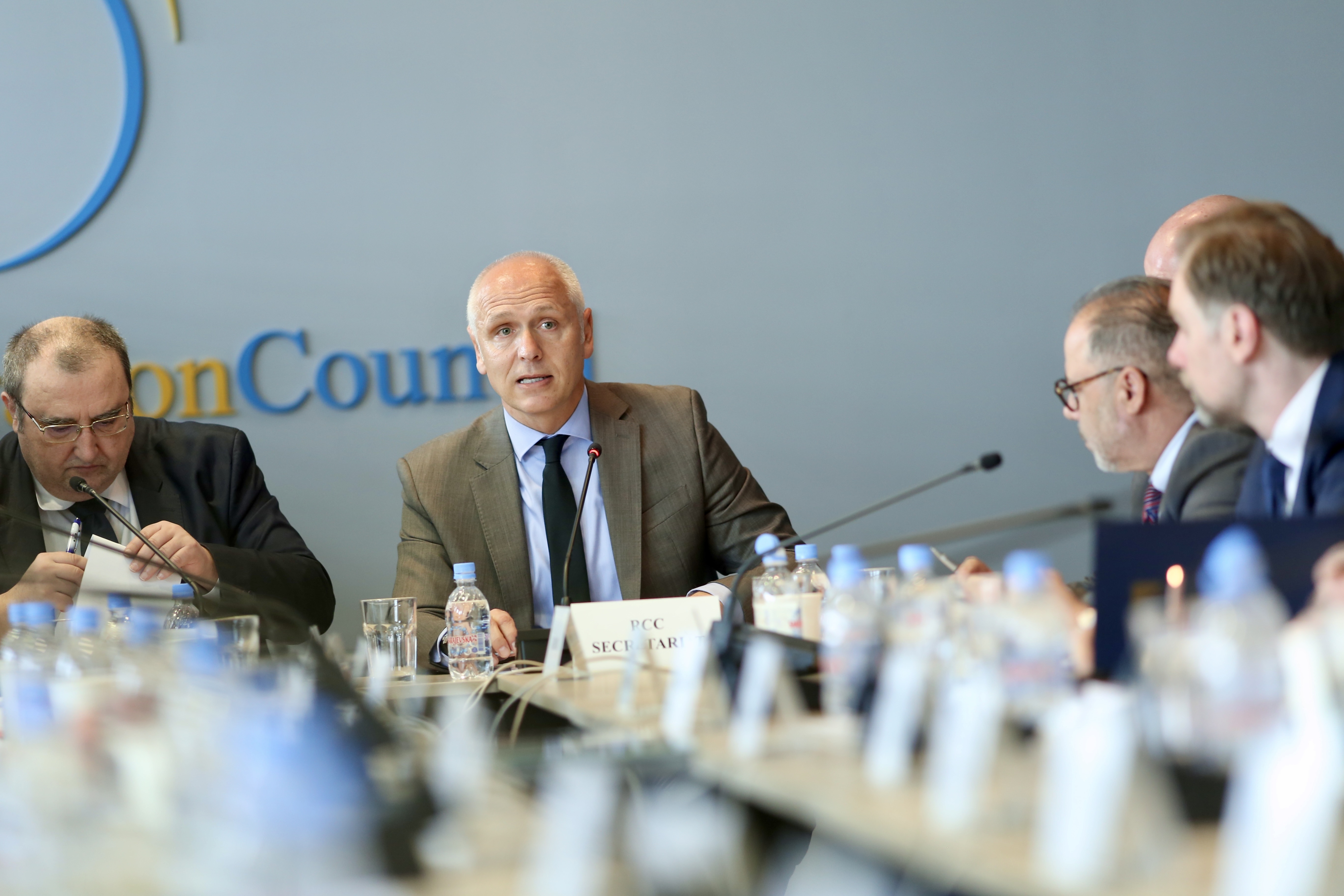 RCC Secretary General Amer Kapetanovic leading 58th Board Meeting of the Regional Cooperation Council on 12 March 2026 in Sarajevo (Photo: RCC/Jasmin Sakovic)