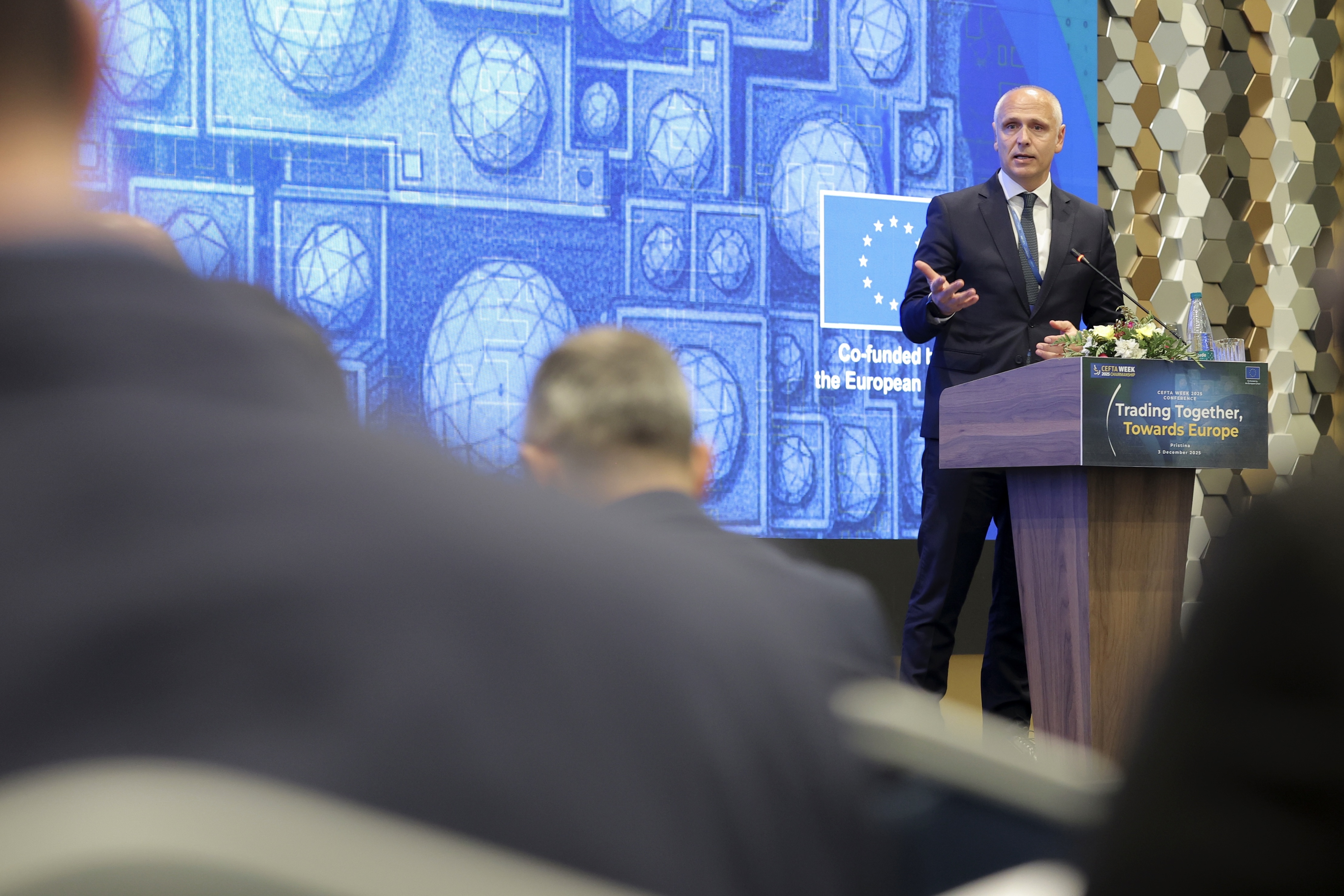 RCC Secretary General Amer Kapetanović opened CEFTA Week 2025 in Pristina on 3 December 2025 (Photo: RCC/Valdrin Xhemaj)