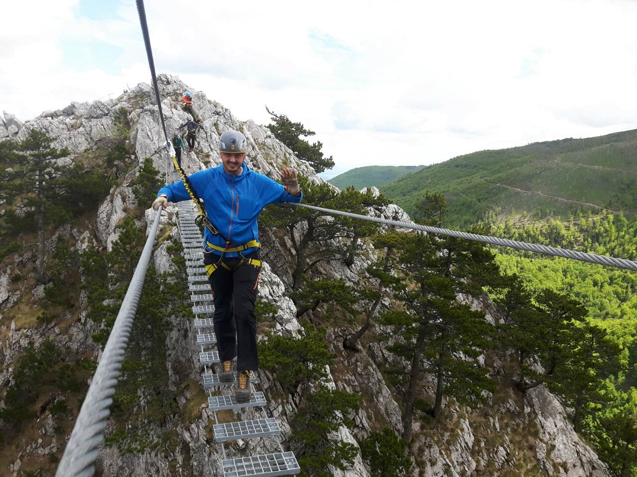 Via Ferata is one of the adventure tourism attractions along newly developed Mokra Gora Mountain trail (Photo: Institute for Territorial Economic Development)  