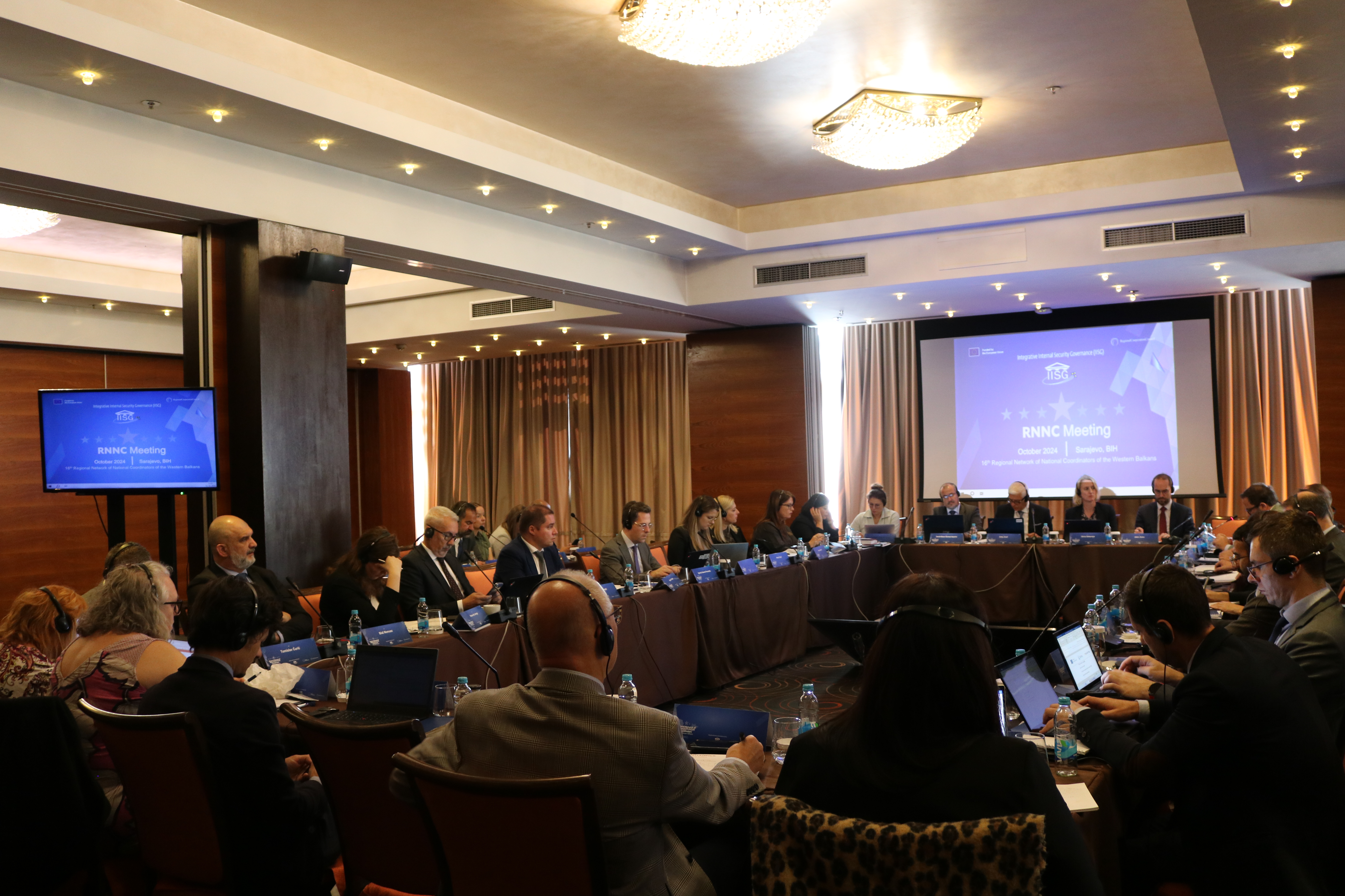 The 16th Regional Network of National CT-P/CVE Coordinators meeting in Sarajevo on 15 October 2024 (Photo: RCC/IISG)