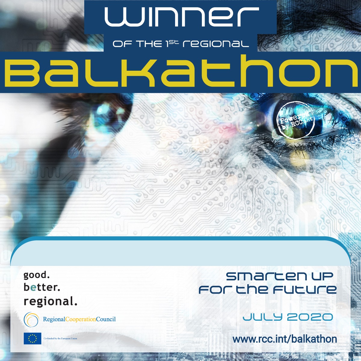 Teams awarded for their best innovative solutions for smart tourism, digital learning and online payments at Balkathon finals on 16 July 2020 