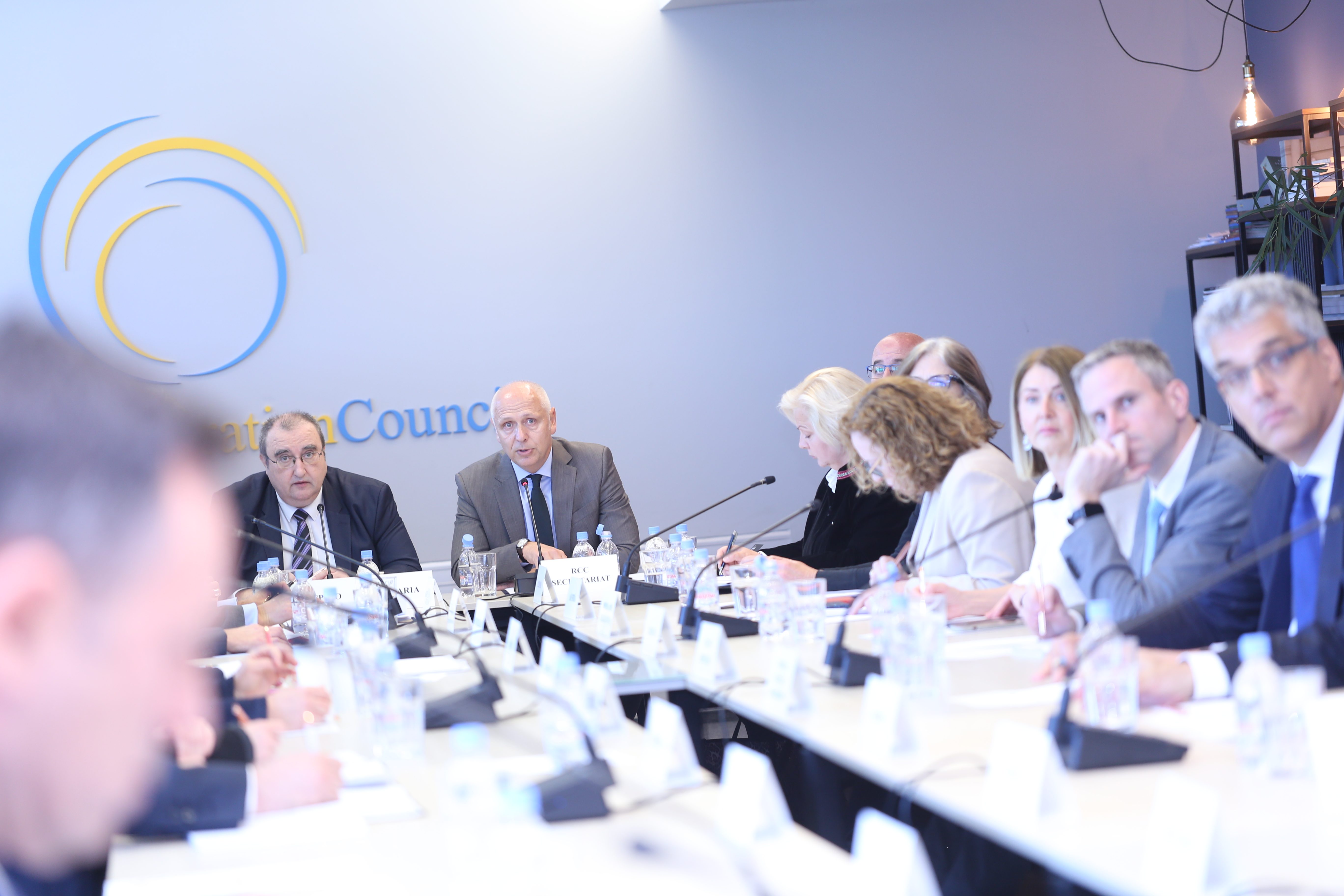 RCC Secretary General chairing 59th RCC Board meeting, in Sarajevo on 14 May 2025 (Photo: RCC/Jasmin Sakovic)