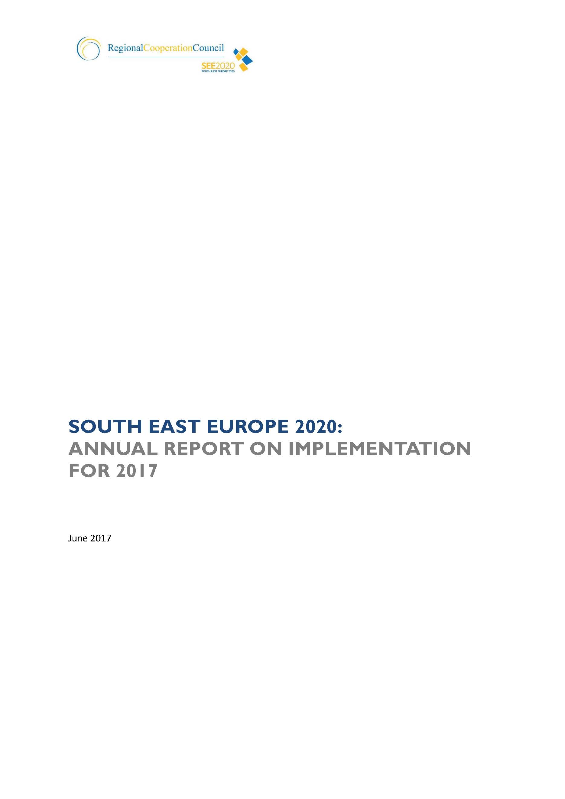 South East Europe 2020: 2017 Annual Report on Implementation
