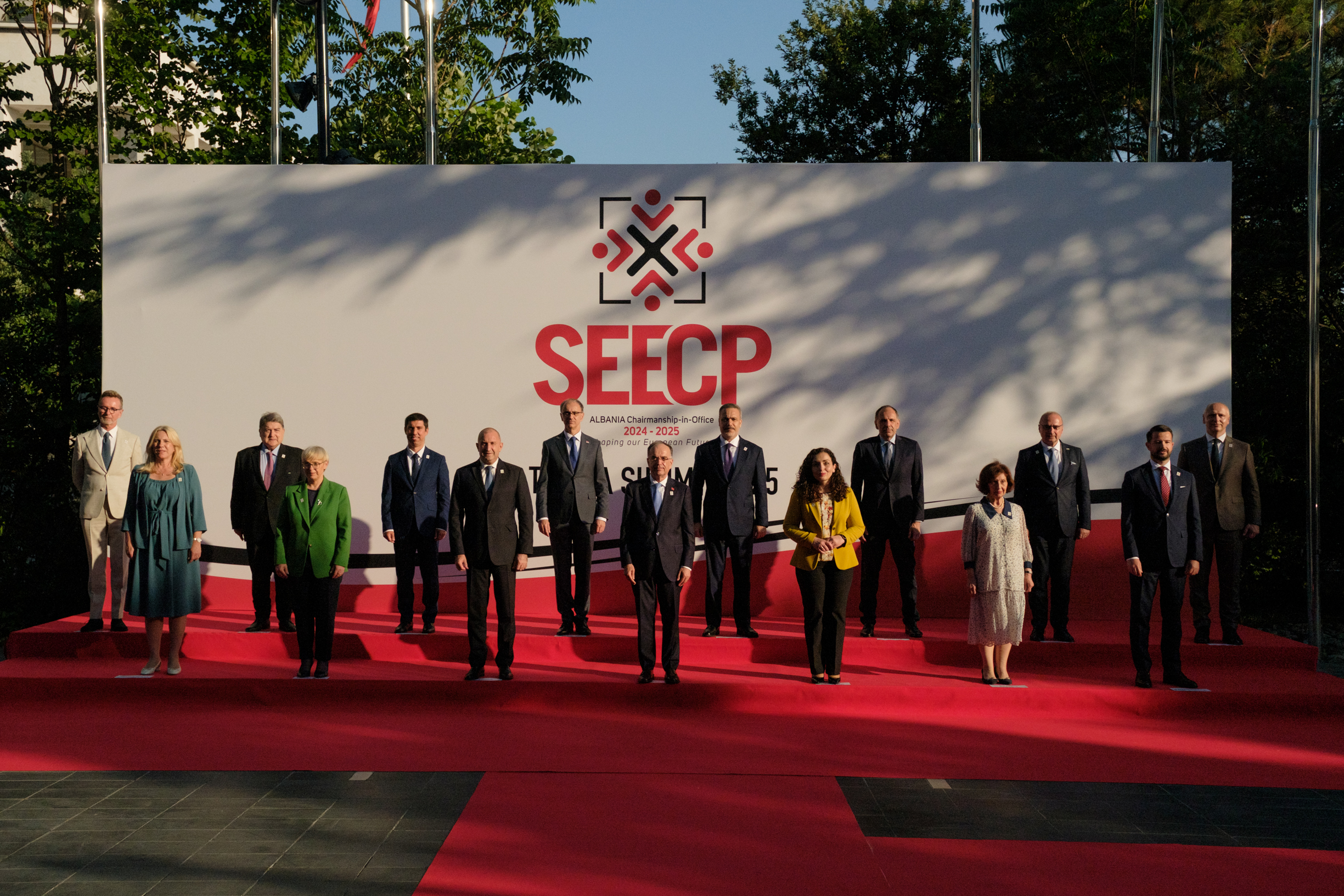 Leaders of SEECP Participants at the SEECP Summit held in Tirana on 16 June 2025 (Photo: RCC/Armand Habazaj)