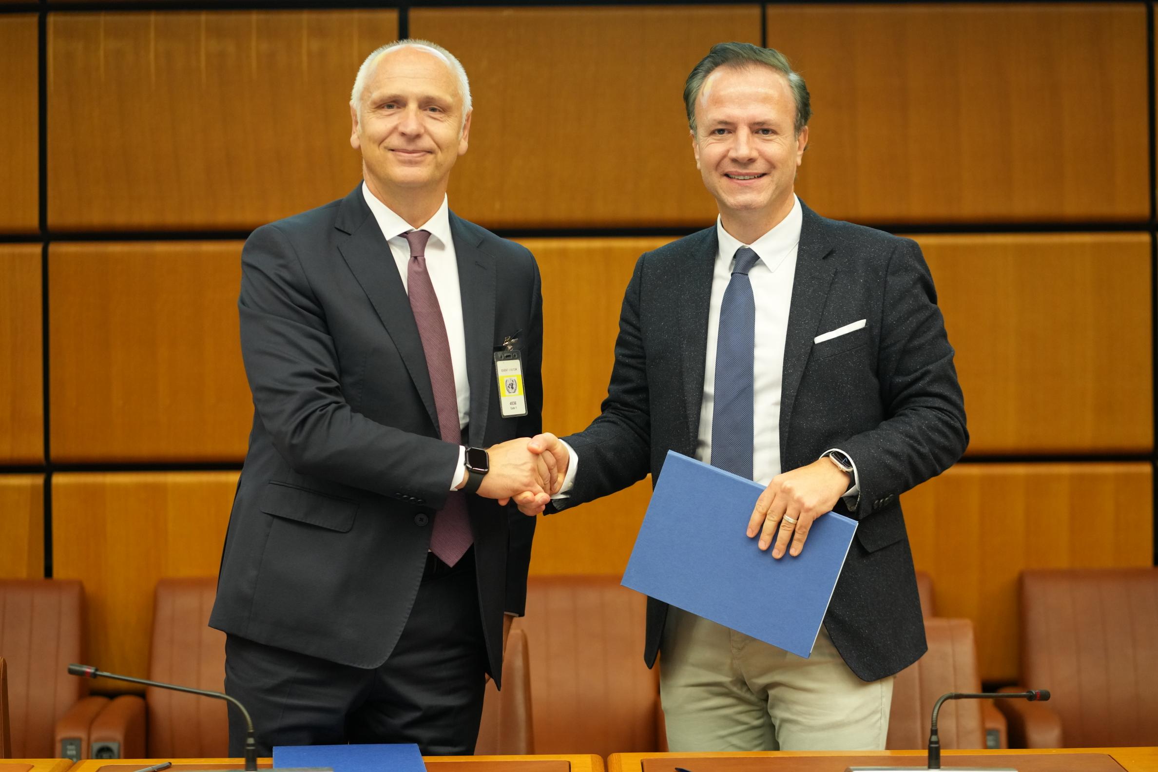 The Regional Cooperation Council (RCC) and the United Nations Environment Programme (UNEP) signed a Letter of Intent, establishing a framework for enhanced cooperation to support South East Europe (SEE) in advancing regional environmental and climate priorities (Photo: UNEP)