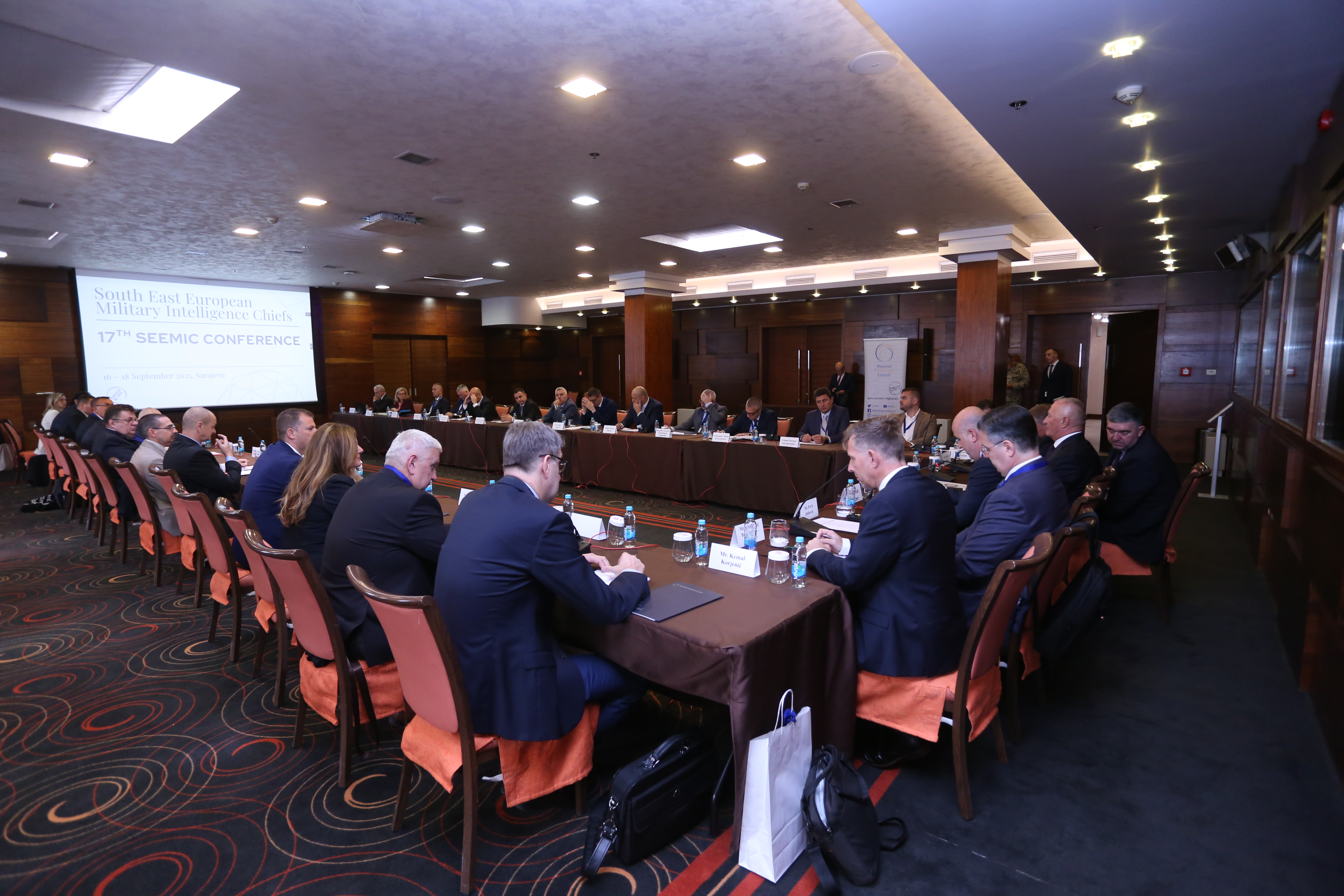 The 17th Conference of South East European Military Intelligence Chiefs forum (SEEMIC) on 17 September 2025 (Photo: RCC/Jasmin Sakovic)